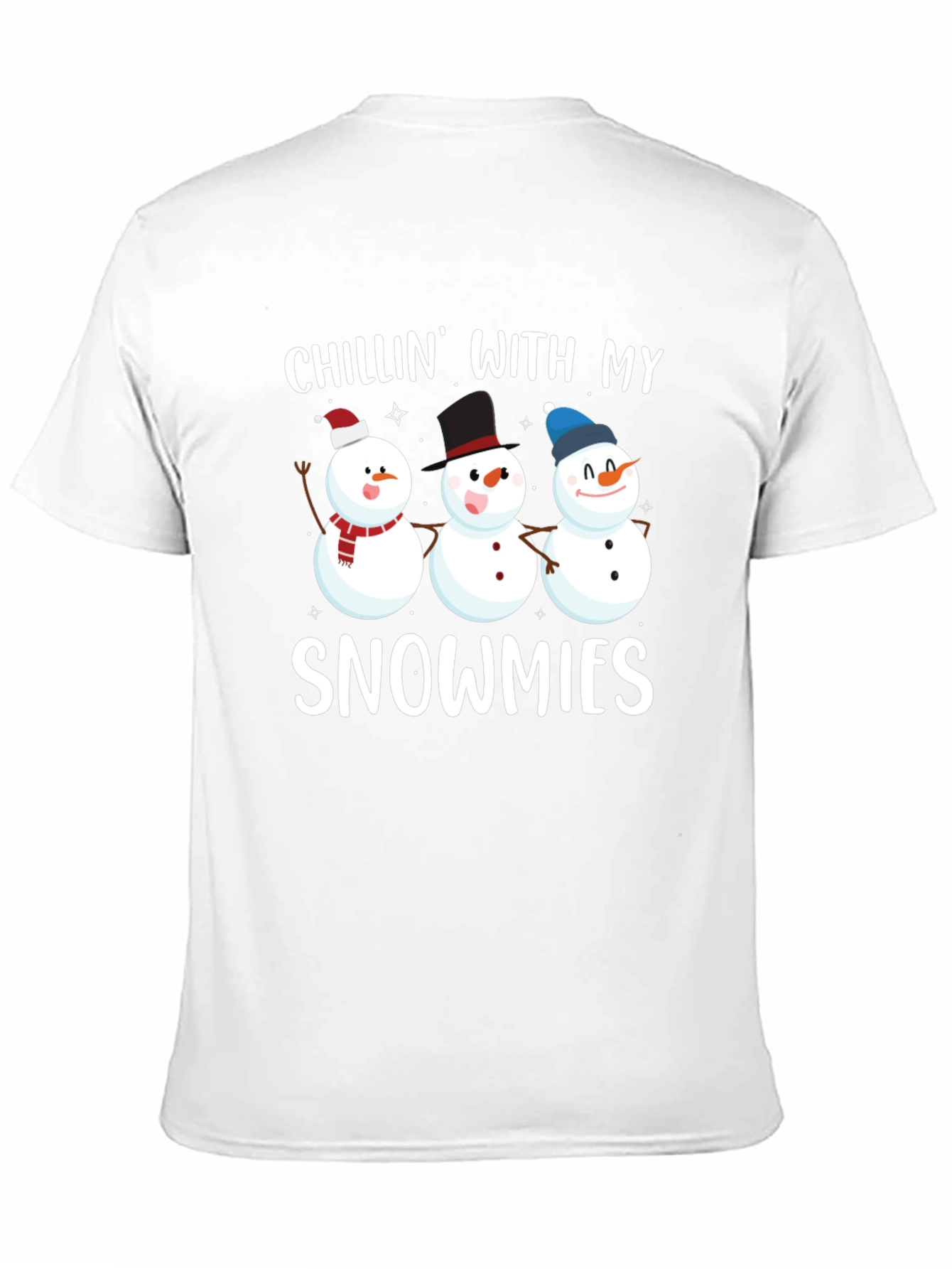 Black Chillin' with My Snowmies Graphic Tee view 11