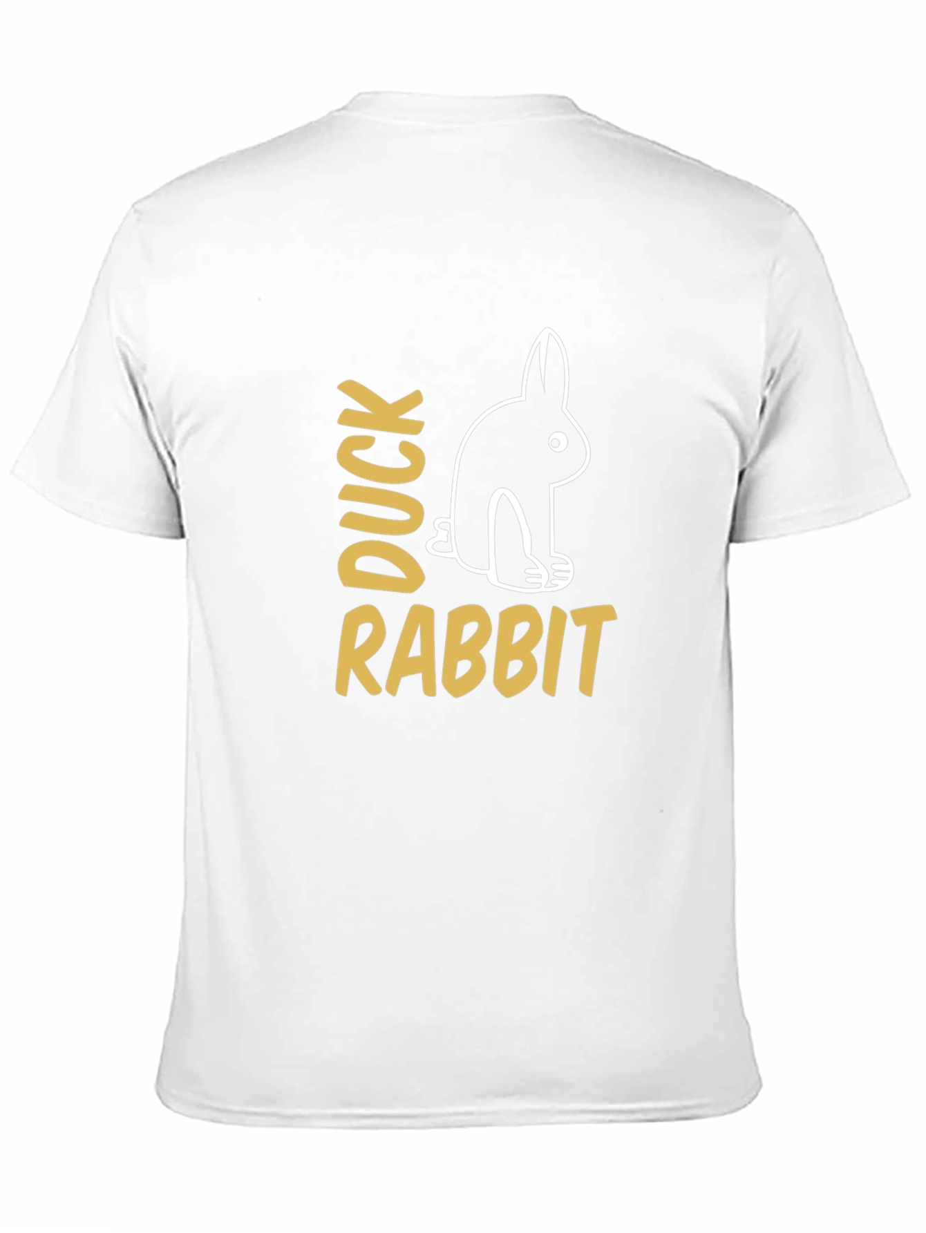 Black Duck Rabbit Optical Illusion Graphic Tee view 11