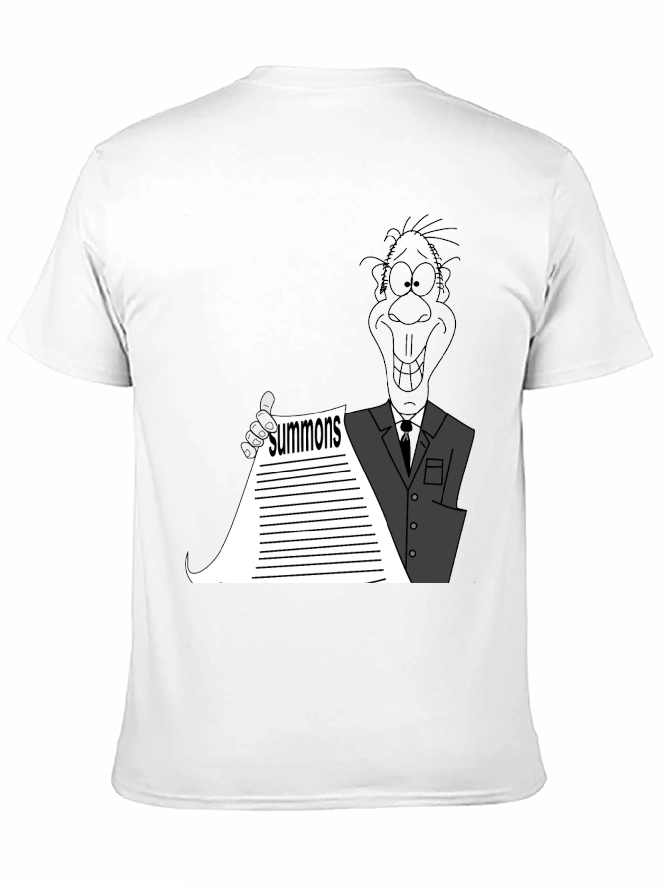 Black Cartoon Summons Black T-Shirt view 11