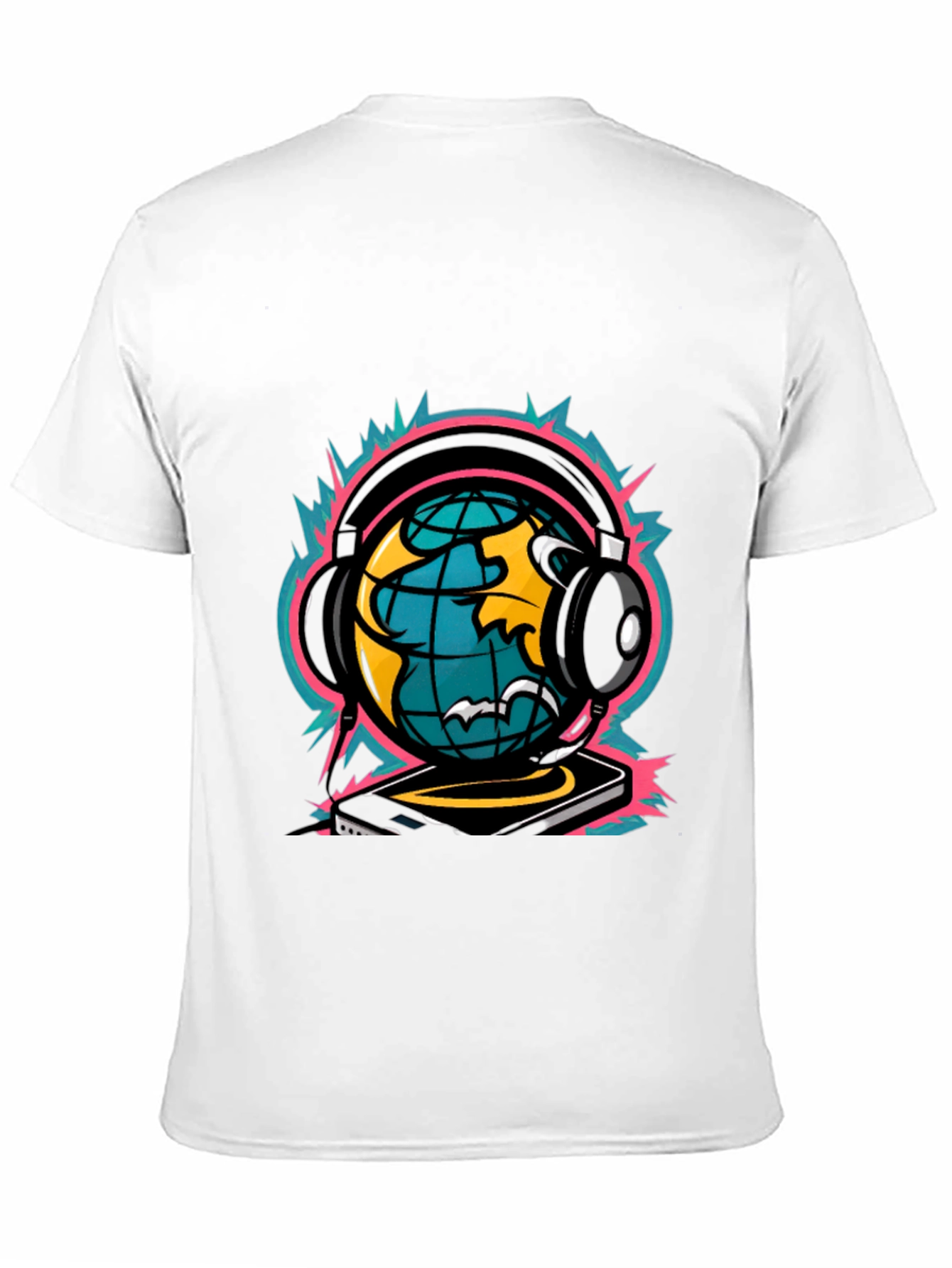 Black DJ World Graphic Tee - Black view 11