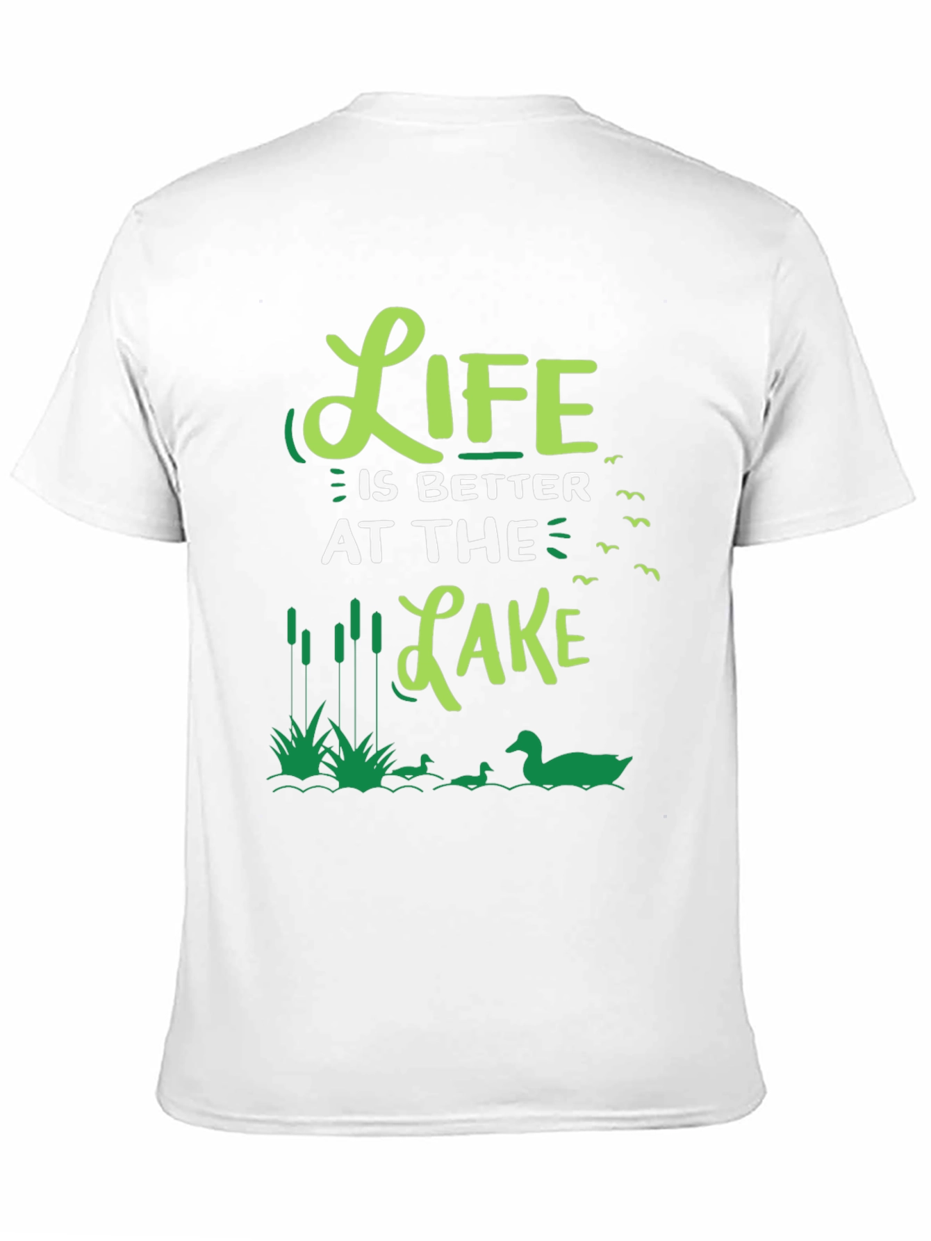 Black Life Is Better At The Lake Graphic Tee view 11