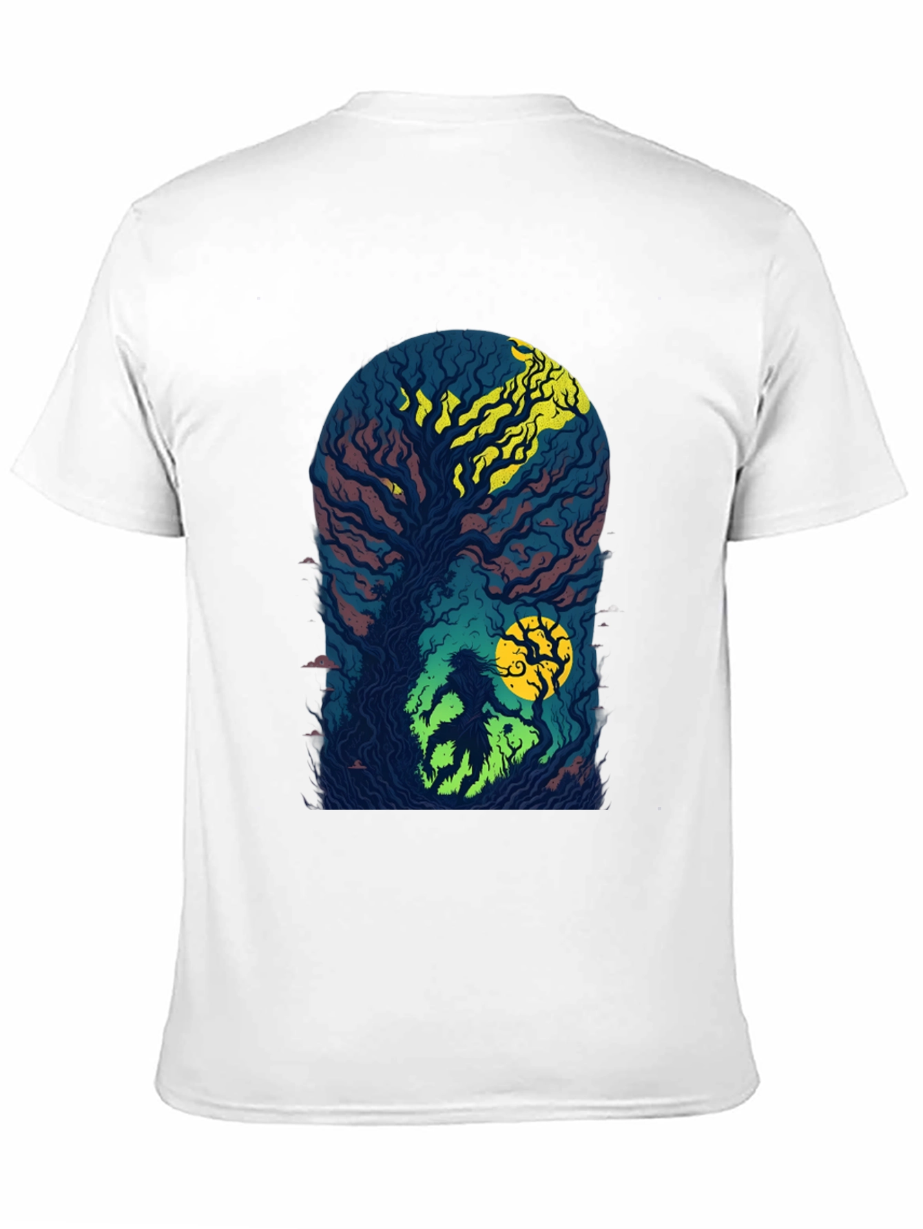 Black Enchanted Forest Graphic Tee - Black view 11