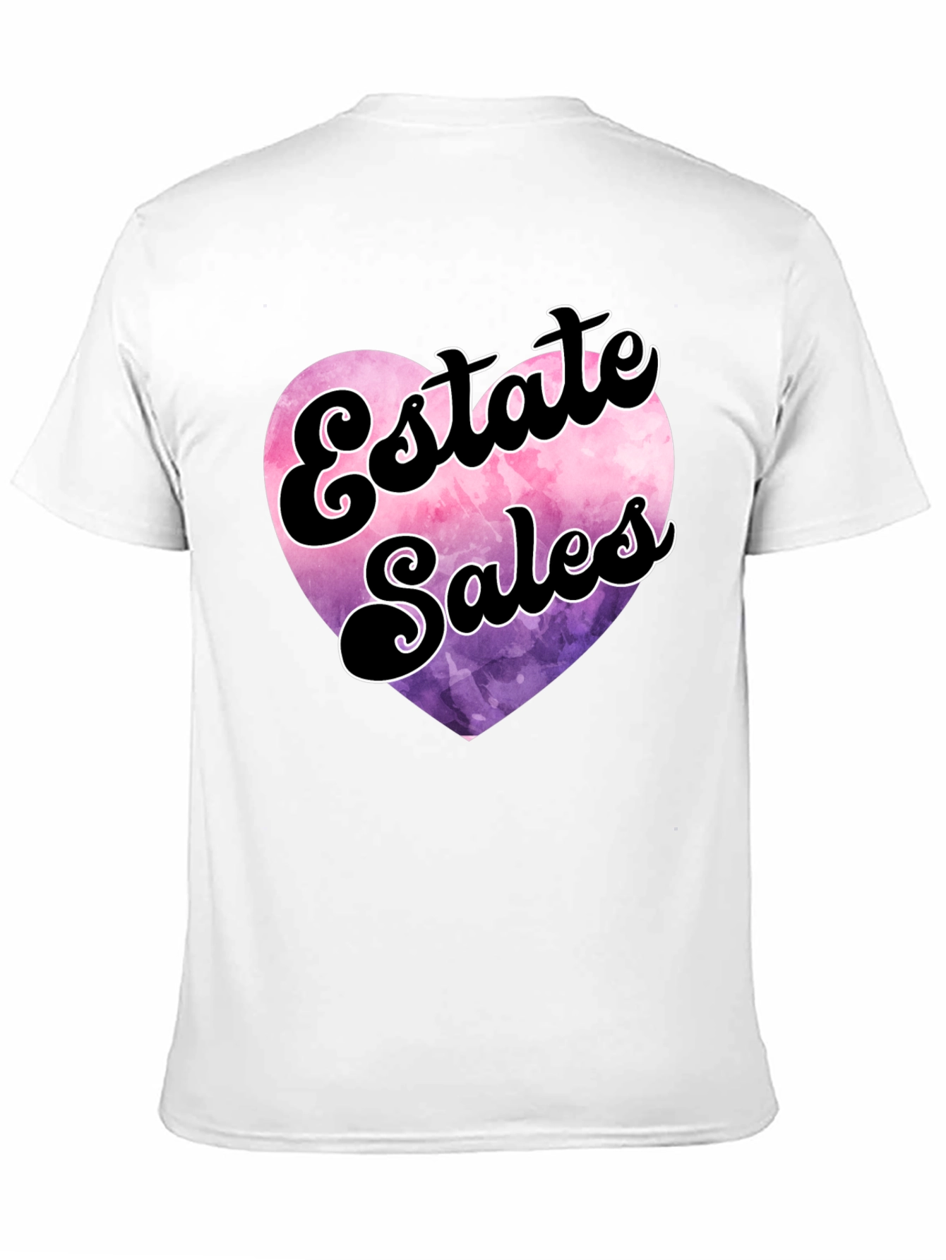 Black Estate Sales Heart Graphic T-Shirt view 11