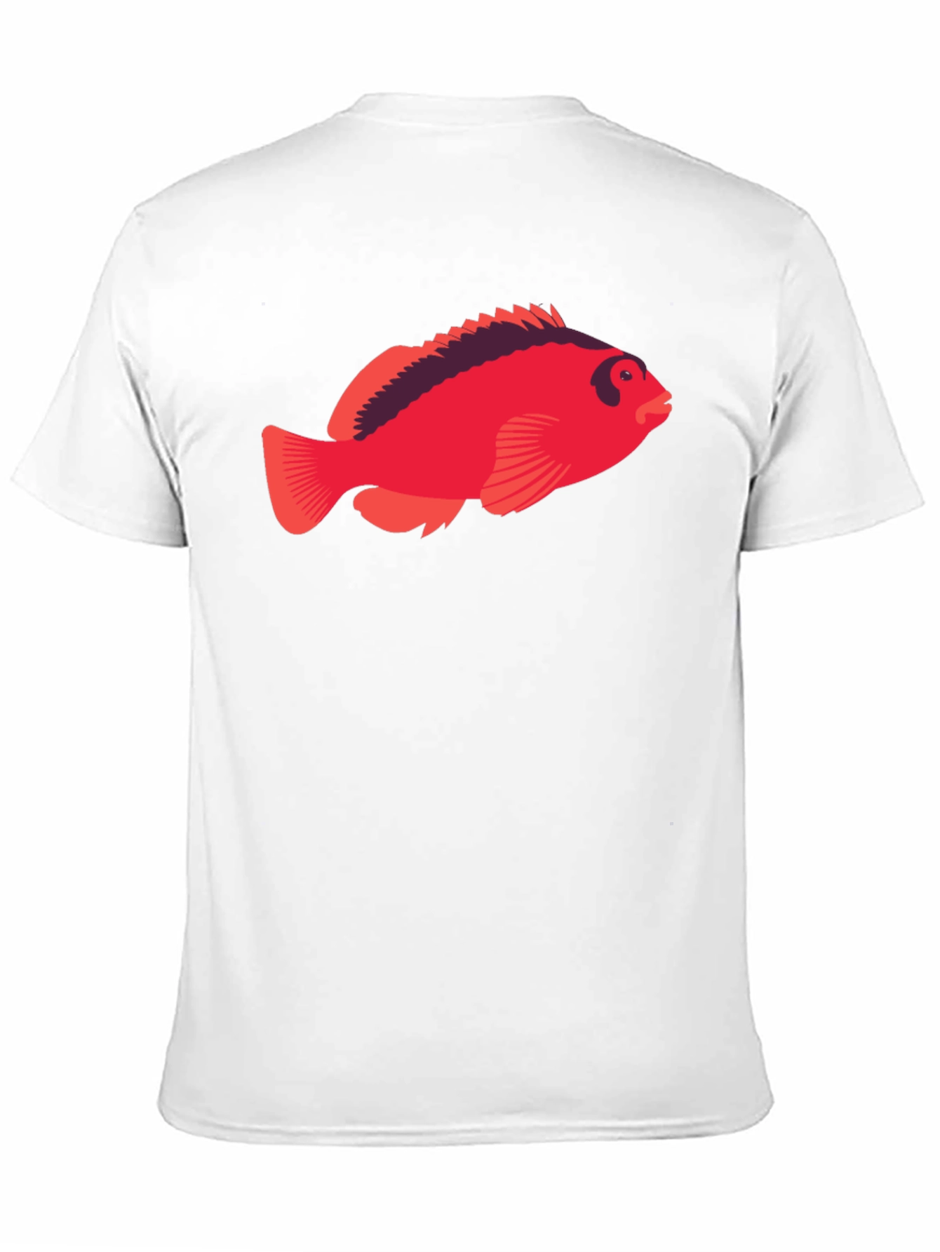 Black Red Fish Graphic Tee - Unique Design view 11