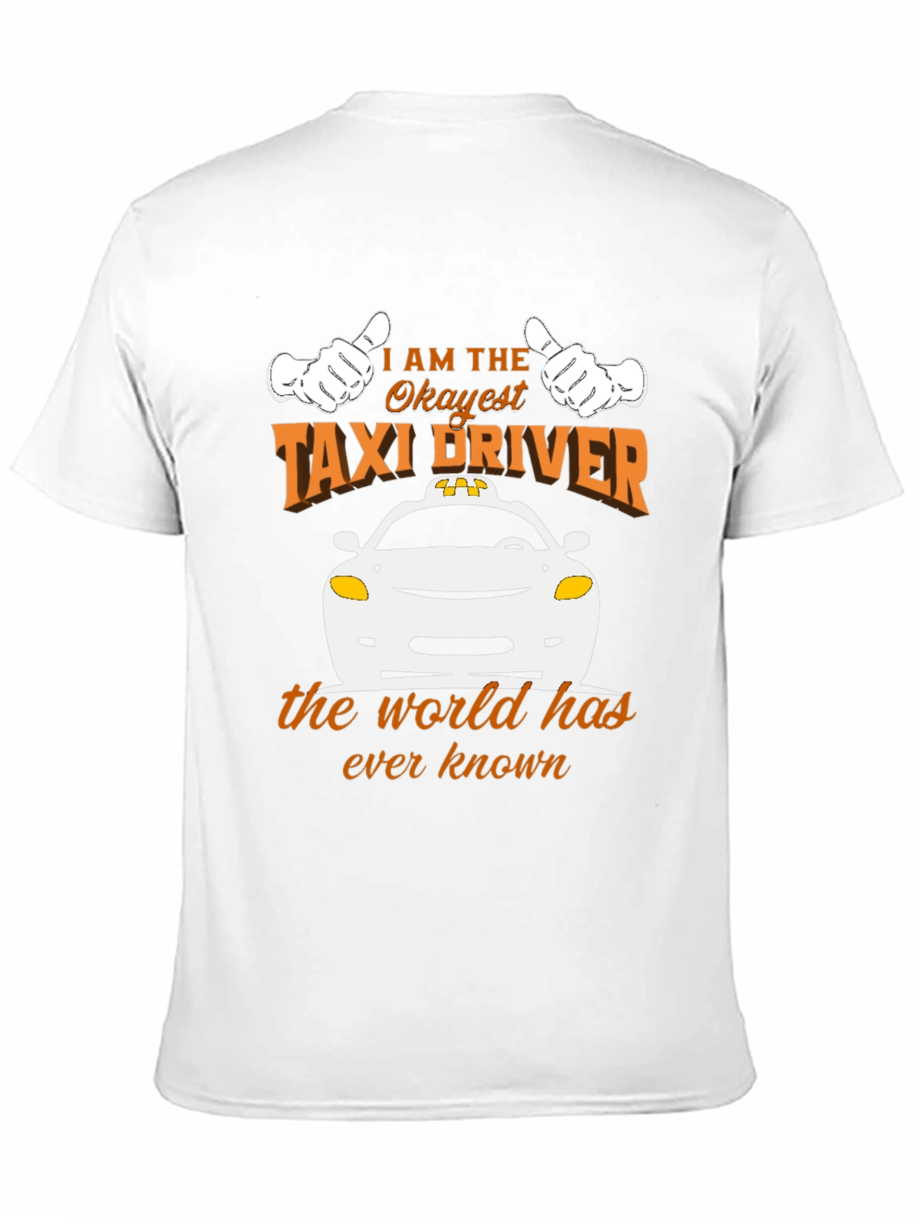 Black Okayest Taxi Driver Graphic Tee - Unisex view 11