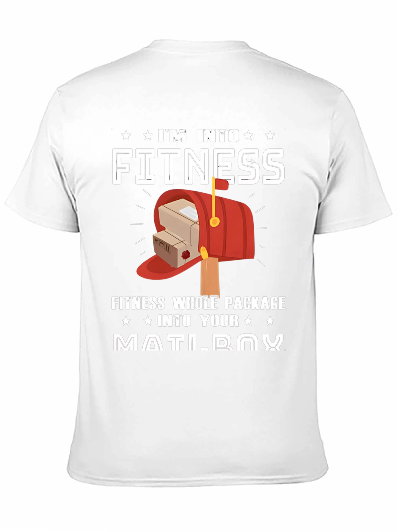 Black I'm Into Fitness Mailbox T-Shirt view 11