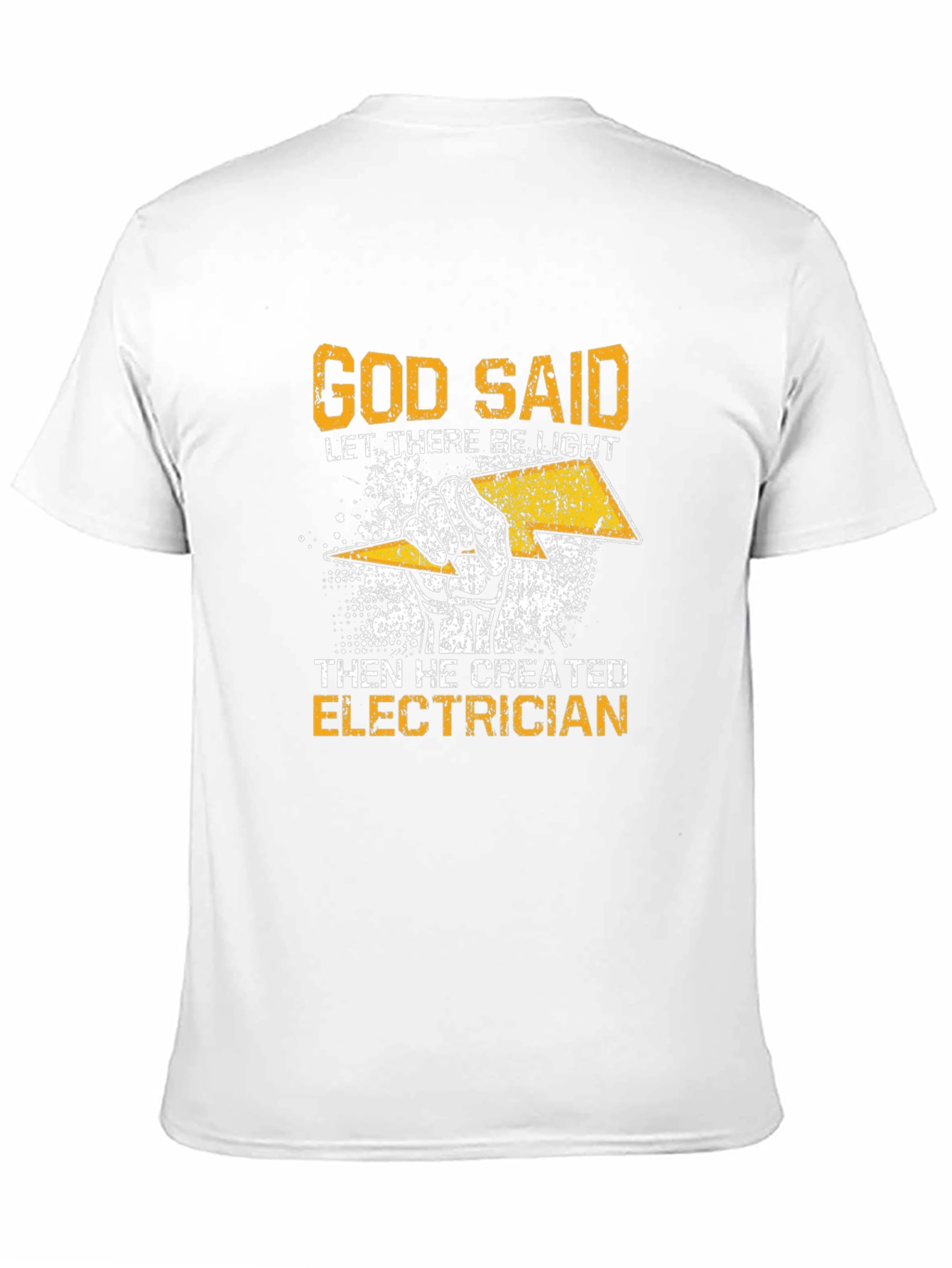 Black Electrician T-Shirt - God Said Let There Be Light view 11