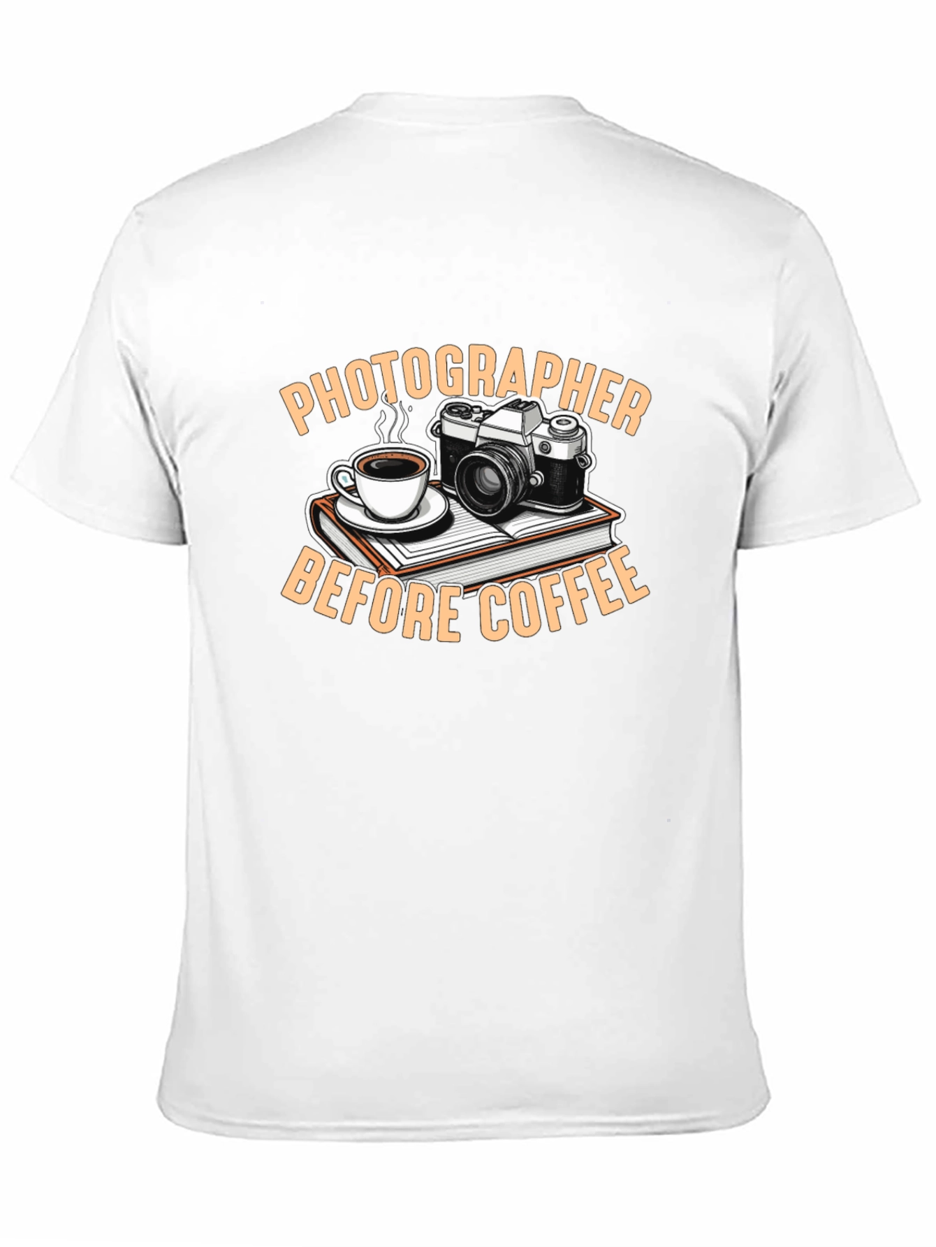Black Photographer Before Coffee Black T-Shirt view 11