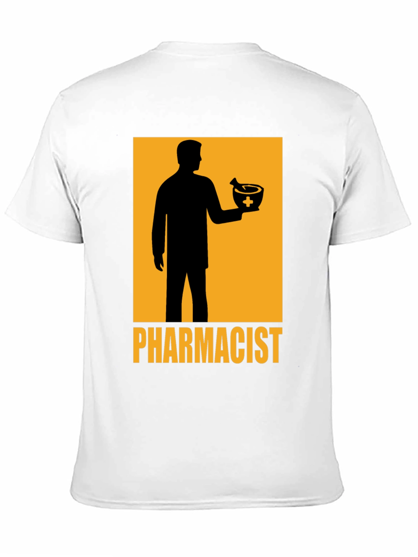 Black Pharmacist Graphic T-Shirt - Black Cotton Tee view 11