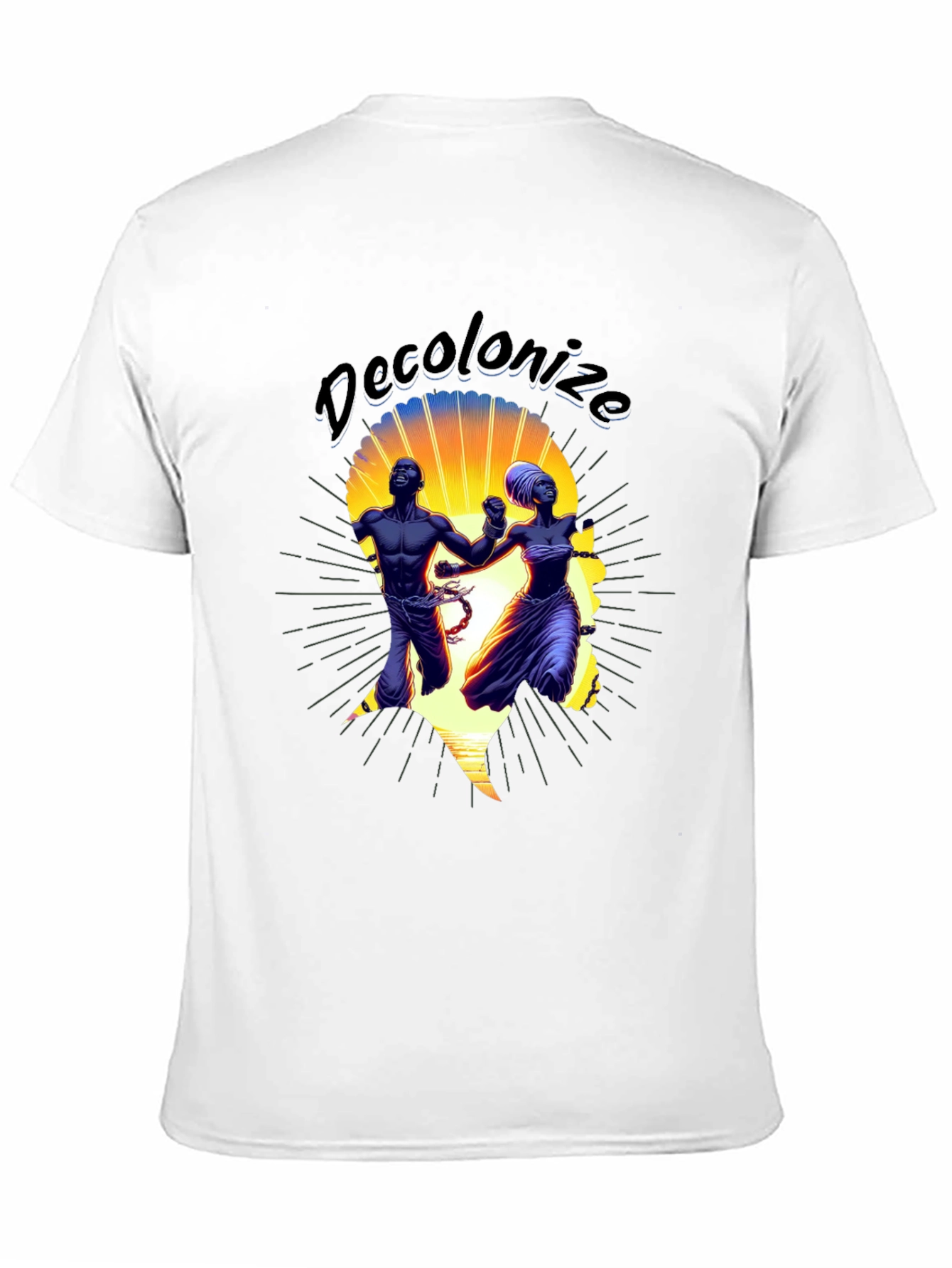 Black Decolonize Graphic T-Shirt - Black view 11