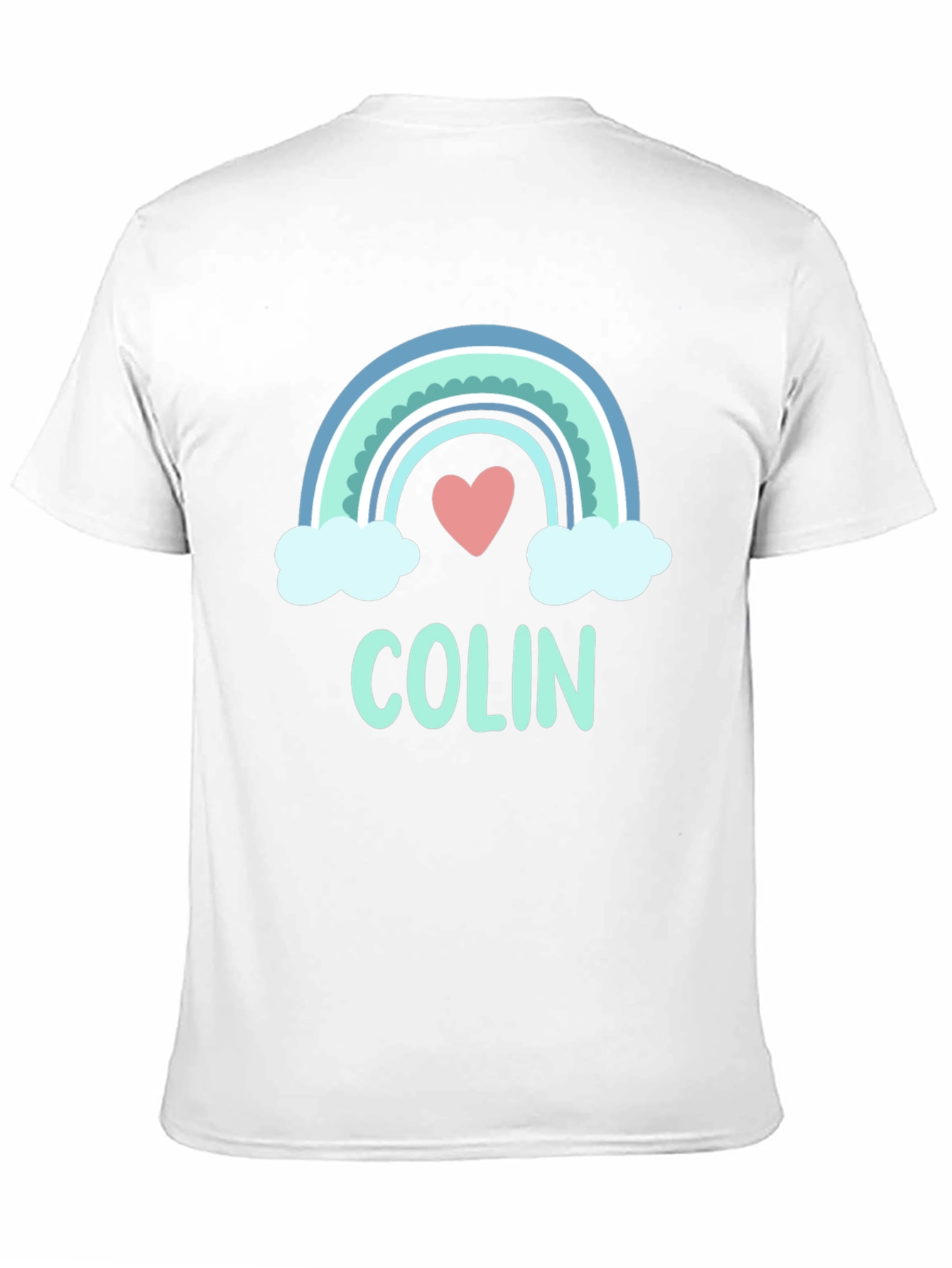 Black Colin Rainbow Heart Graphic T-Shirt - Soft Cotton Blend view 11