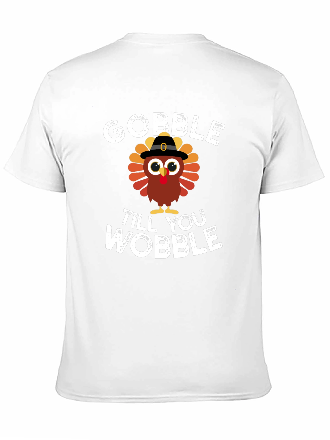 Gobble 'Til You Wobble Turkey Graphic Tee - 11