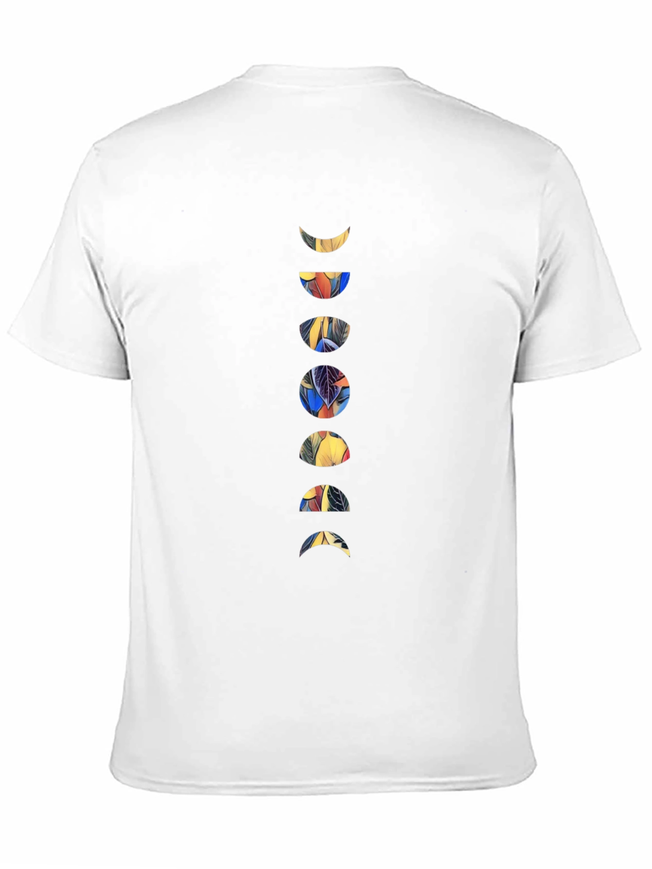 Black Moon Phases Graphic Black T-Shirt view 11