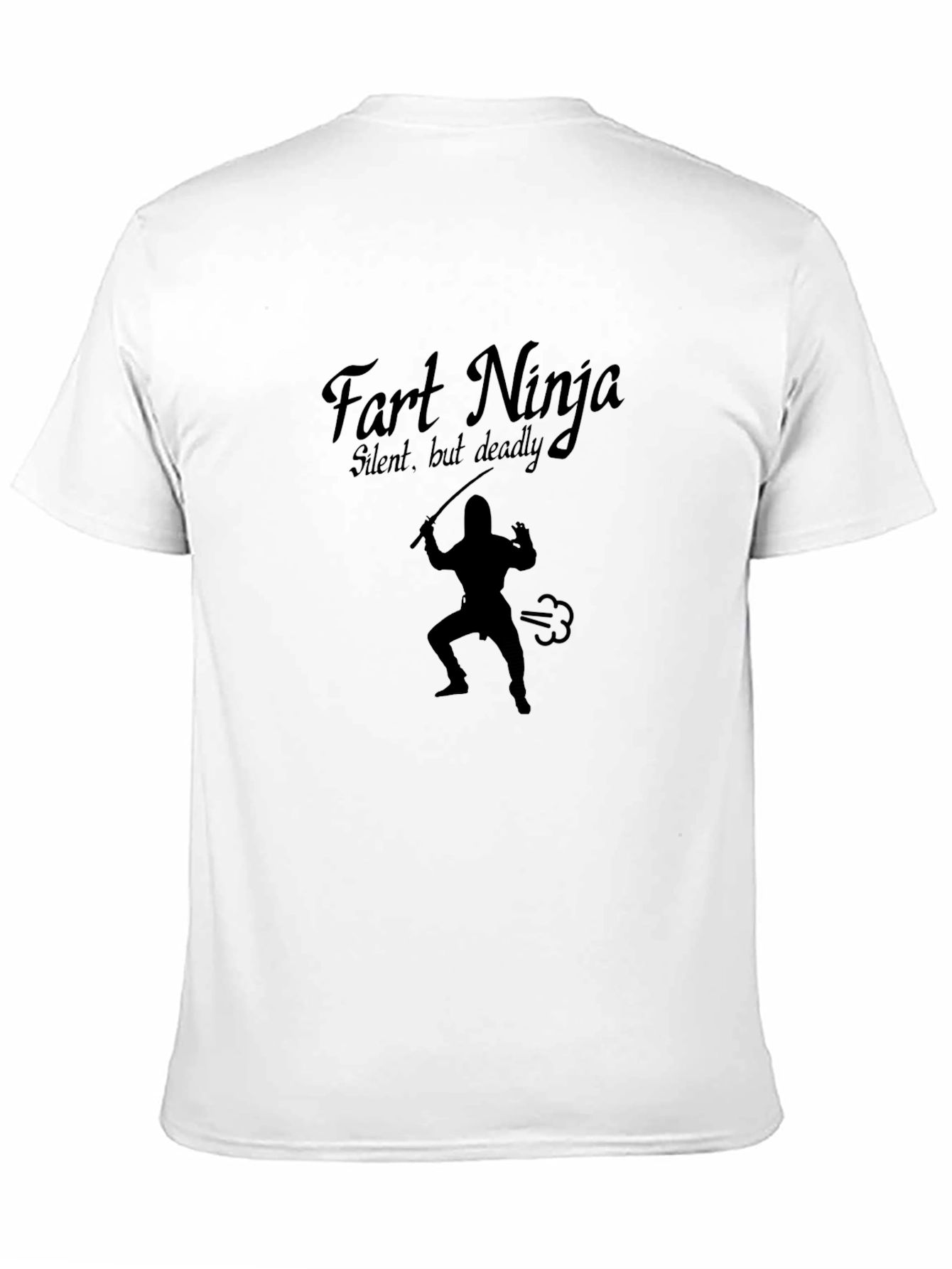 Black Fart Ninja T-Shirt - Silent But Deadly Graphic Tee view 11