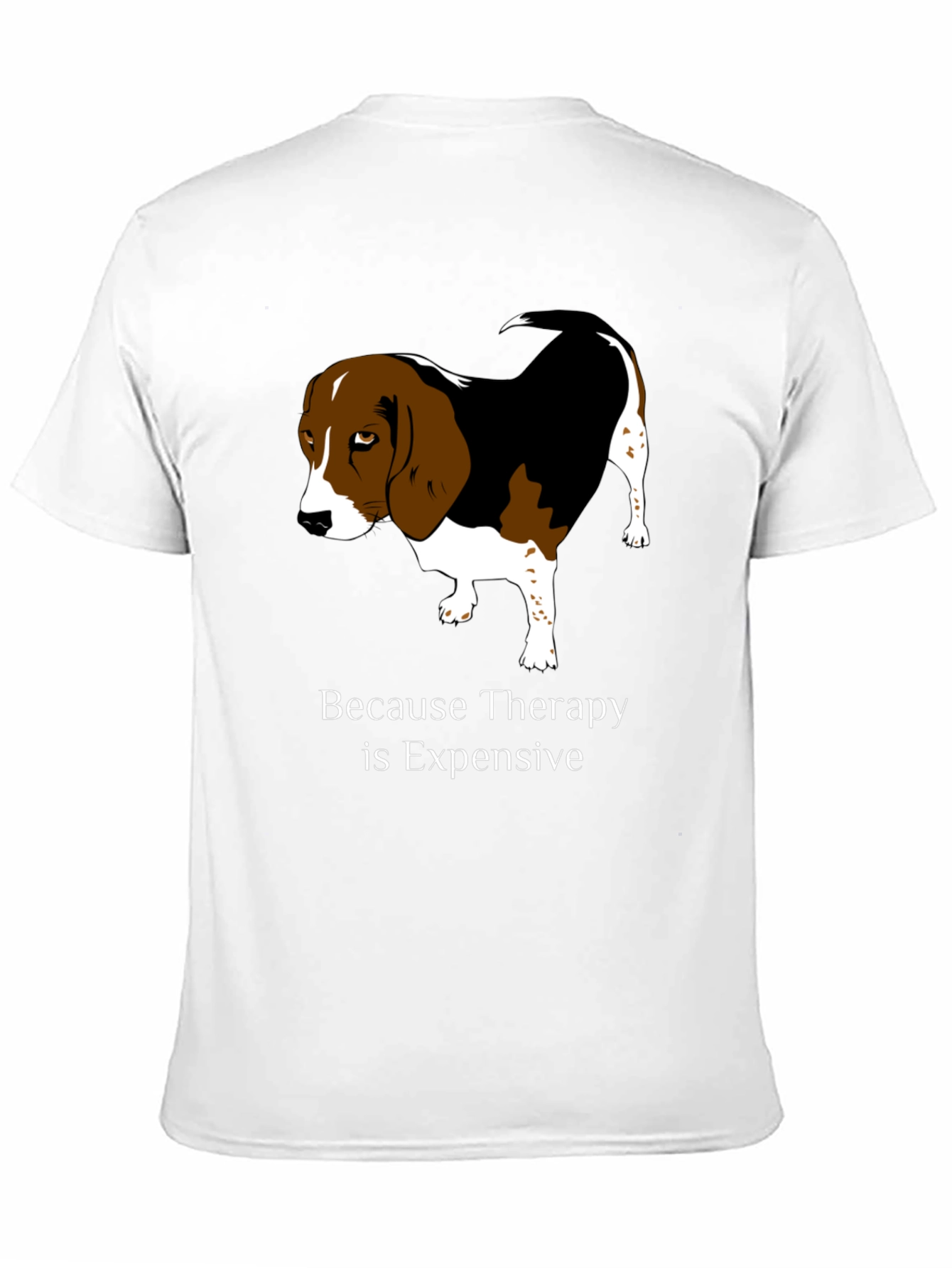 Black Dog Therapy T-Shirt - Because Therapy is Expensive view 11