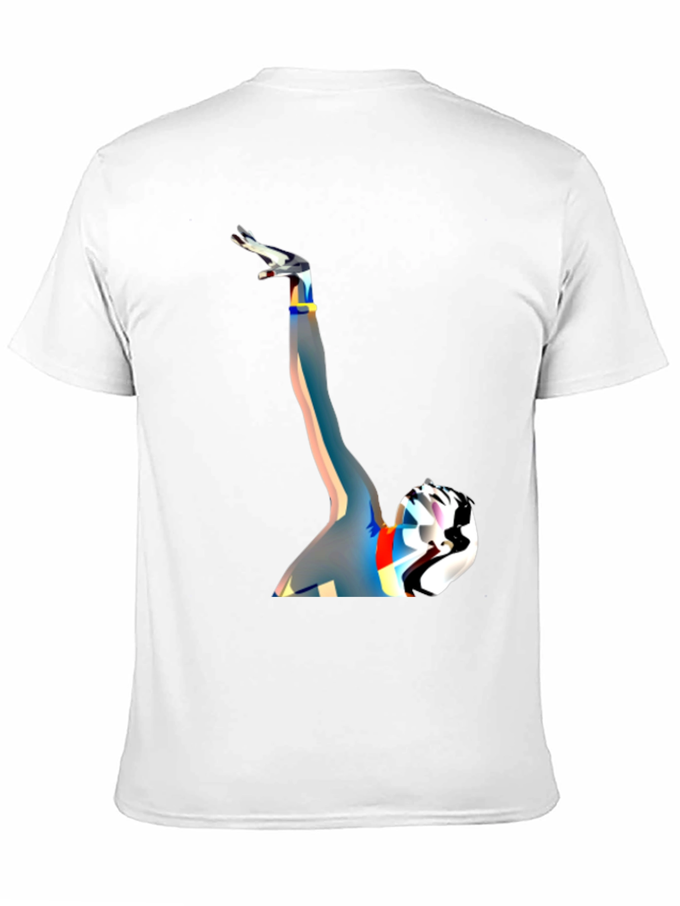 Black Abstract Expression Tee view 11