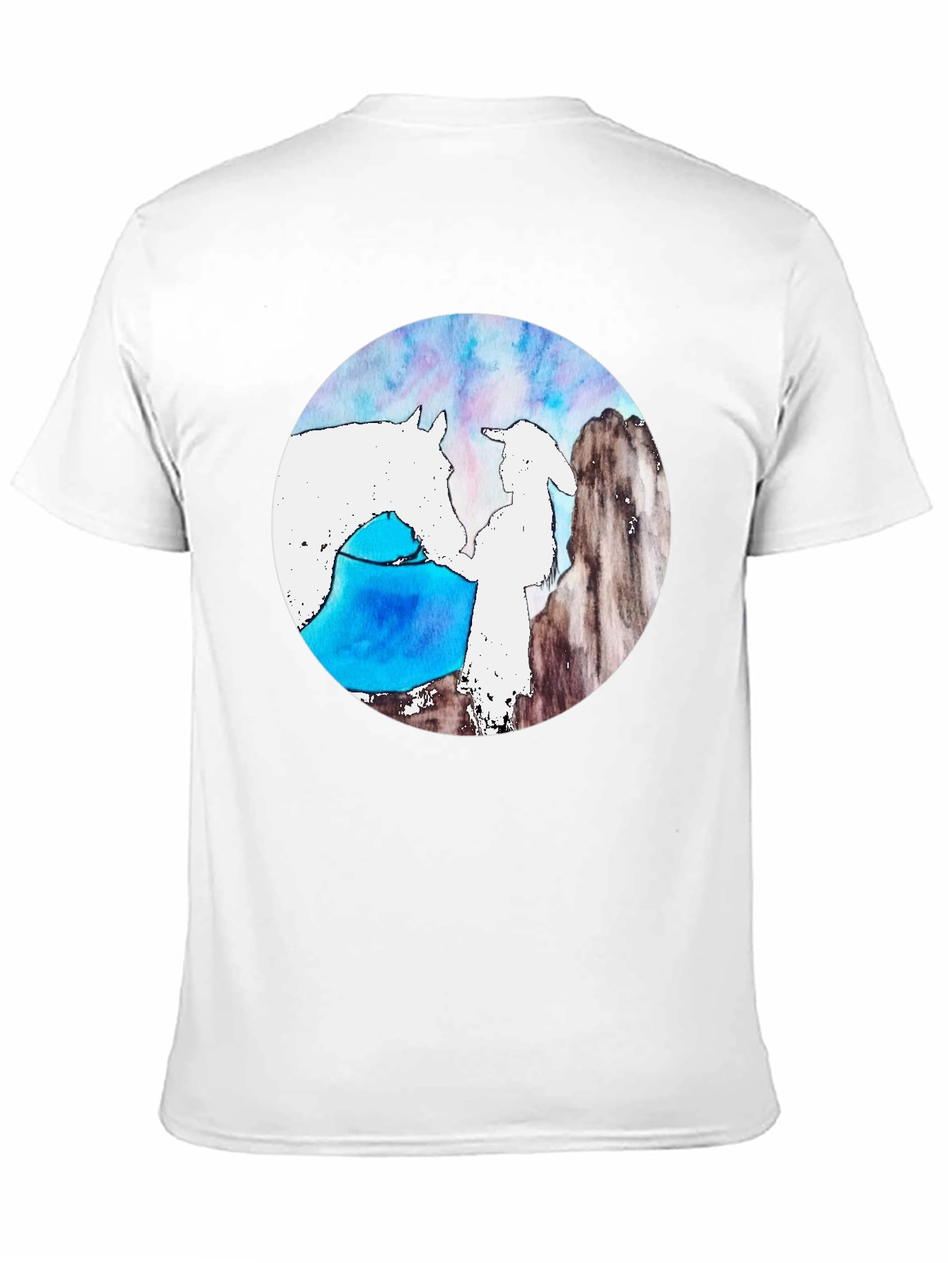 Black Ethereal Horse & Rider Black T-Shirt view 11