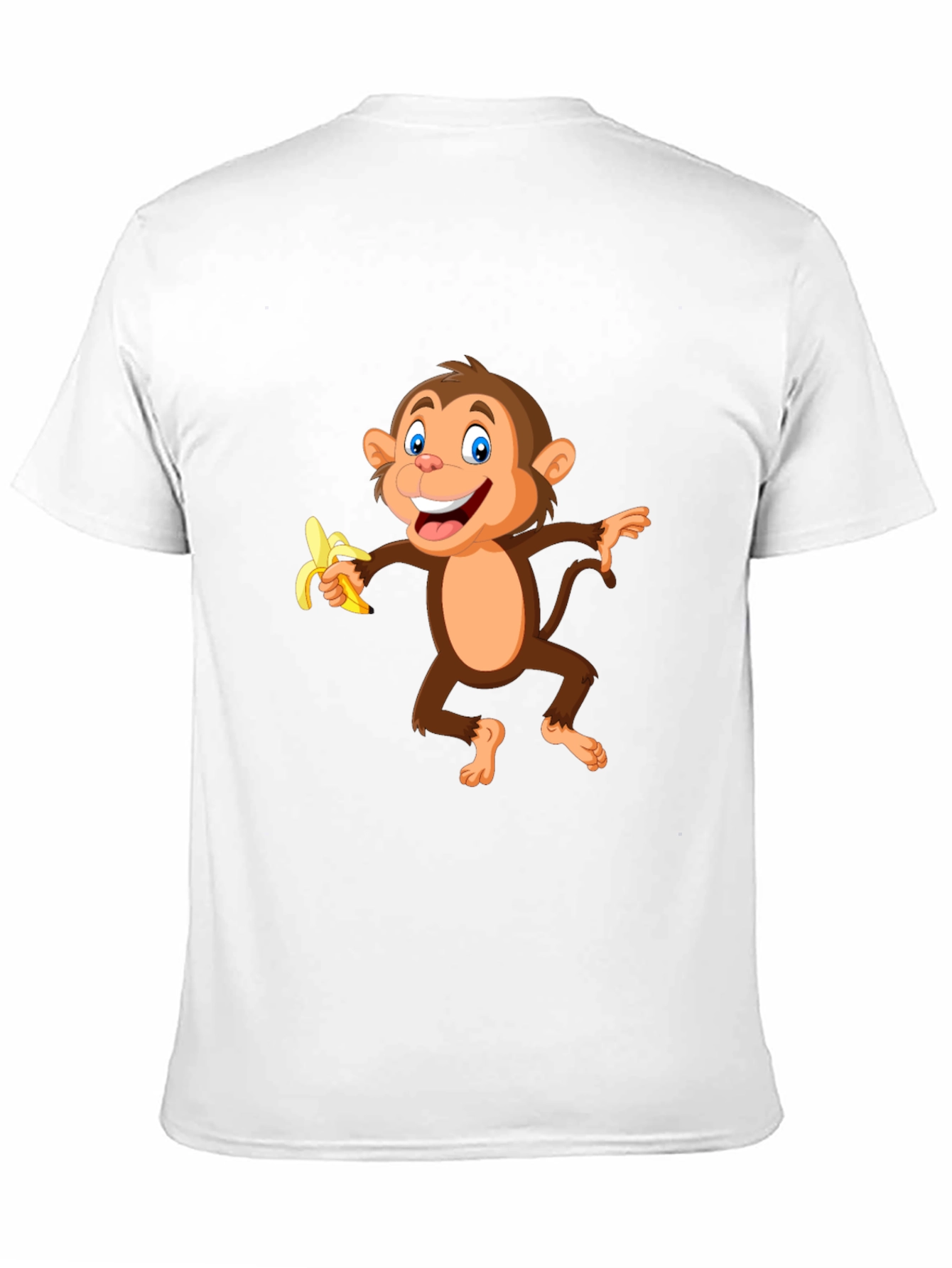 Black Fun Monkey Banana Graphic Black T-Shirt view 11