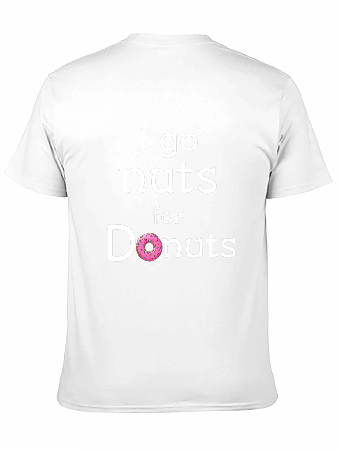 Black I Go Nuts for Donuts Funny Graphic Tee view 11