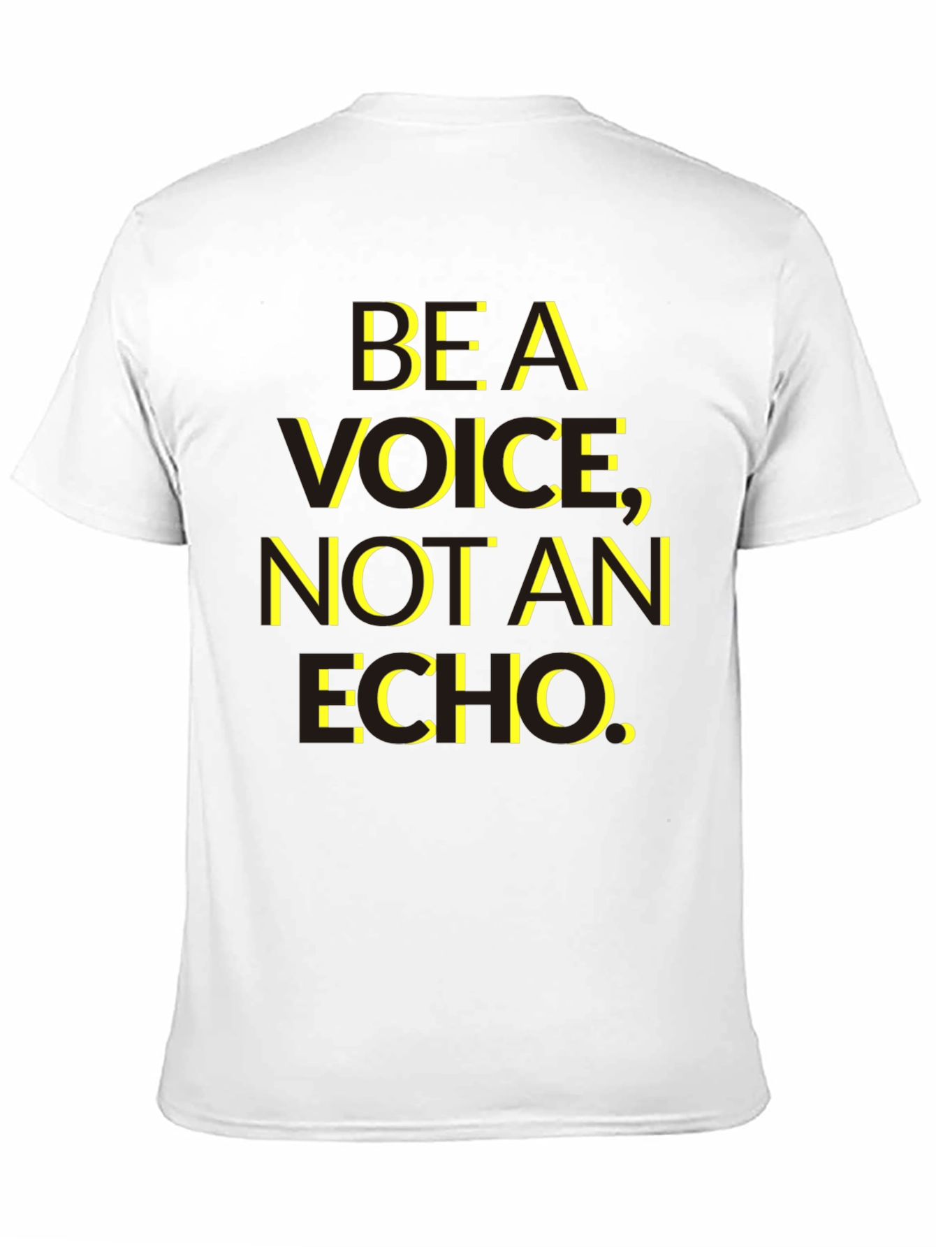 Black Be A Voice T-Shirt - Inspirational Message Tee view 11