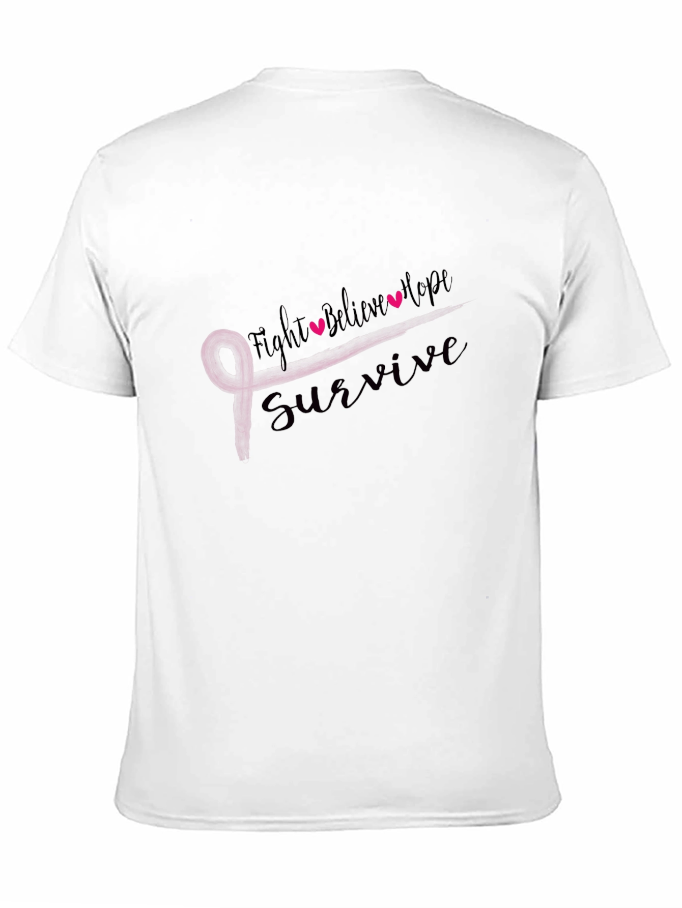 Black Fight Believe Hope Survive T-Shirt view 11