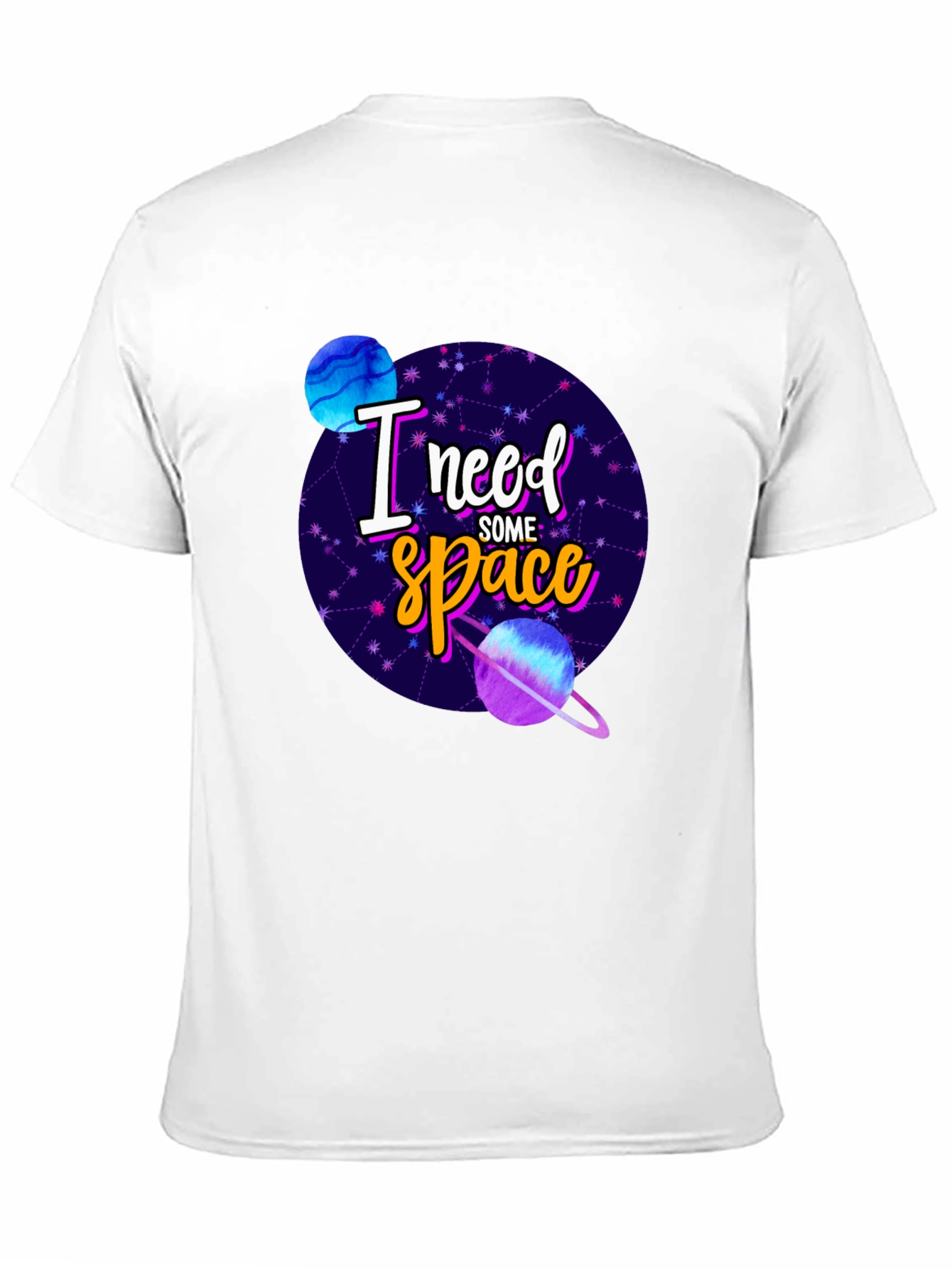 Black I Need Some Space Graphic Tee - Black view 11
