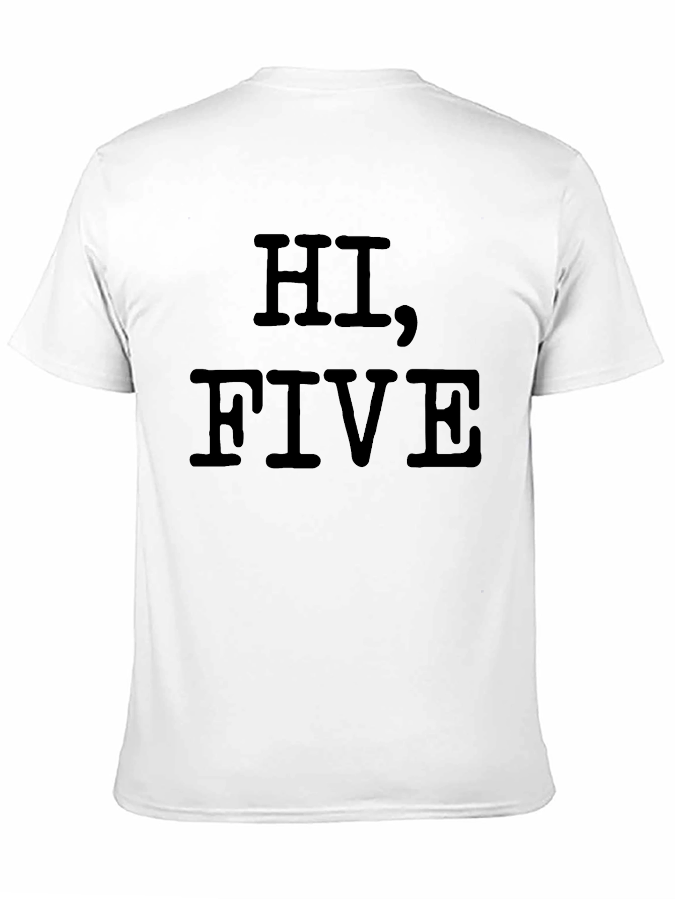 Black Hi, Five Black Graphic Tee view 11