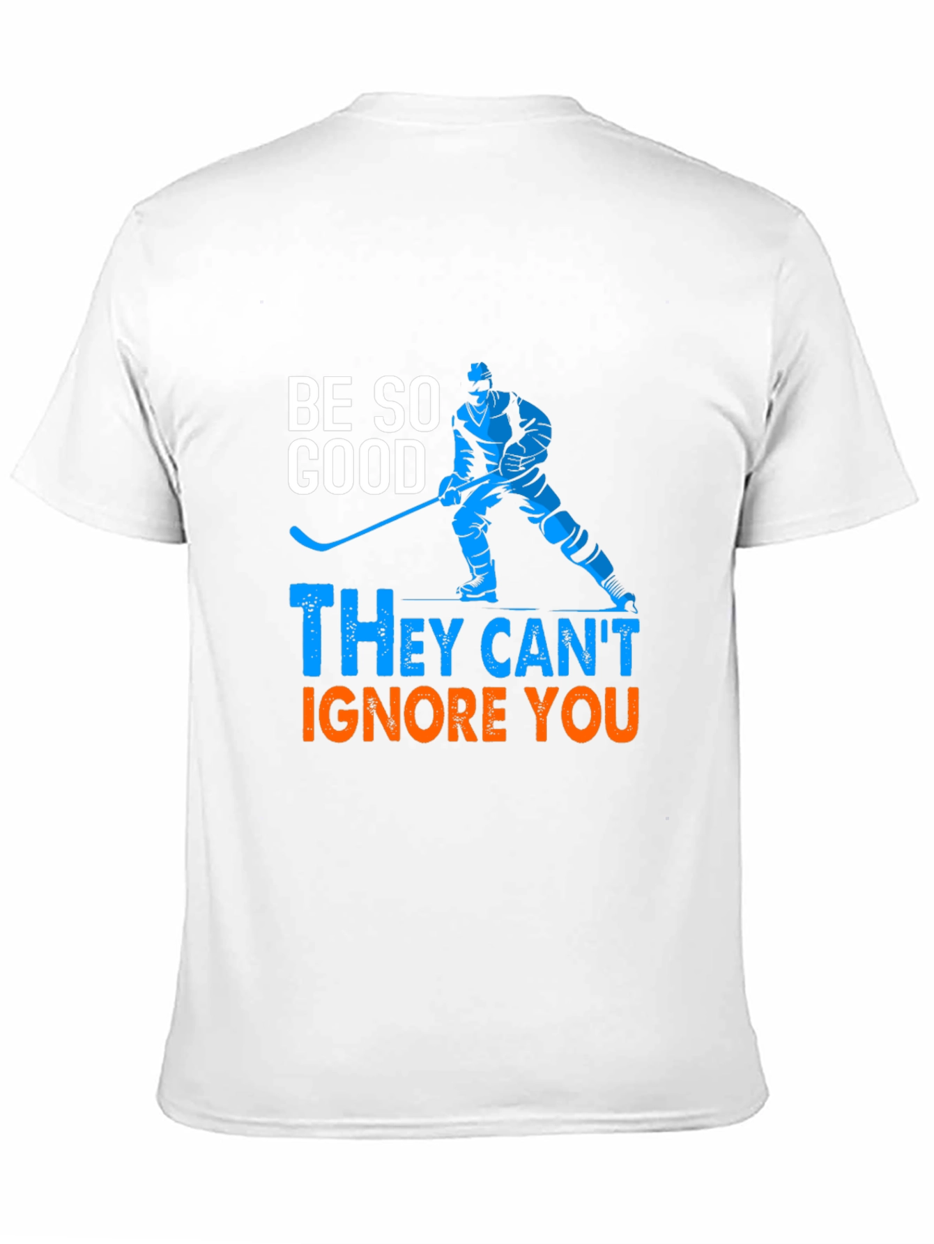 Black Hockey Player Graphic T-Shirt - Be So Good view 11