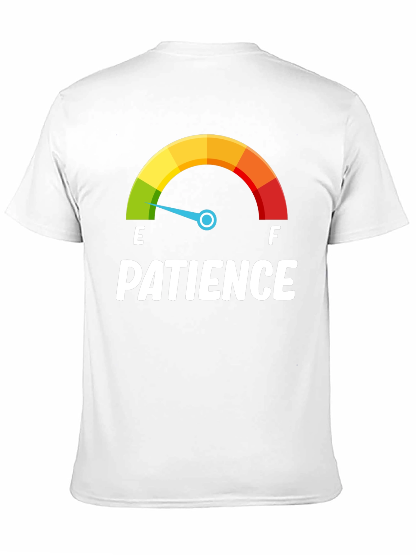 Black Patience Gauge T-Shirt - Runs Low! view 11