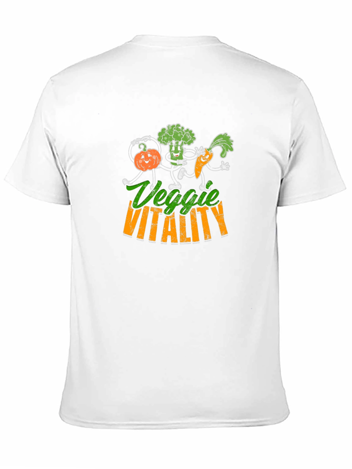 Veggie Vitality T-Shirt - Cartoon Vegetables - 11