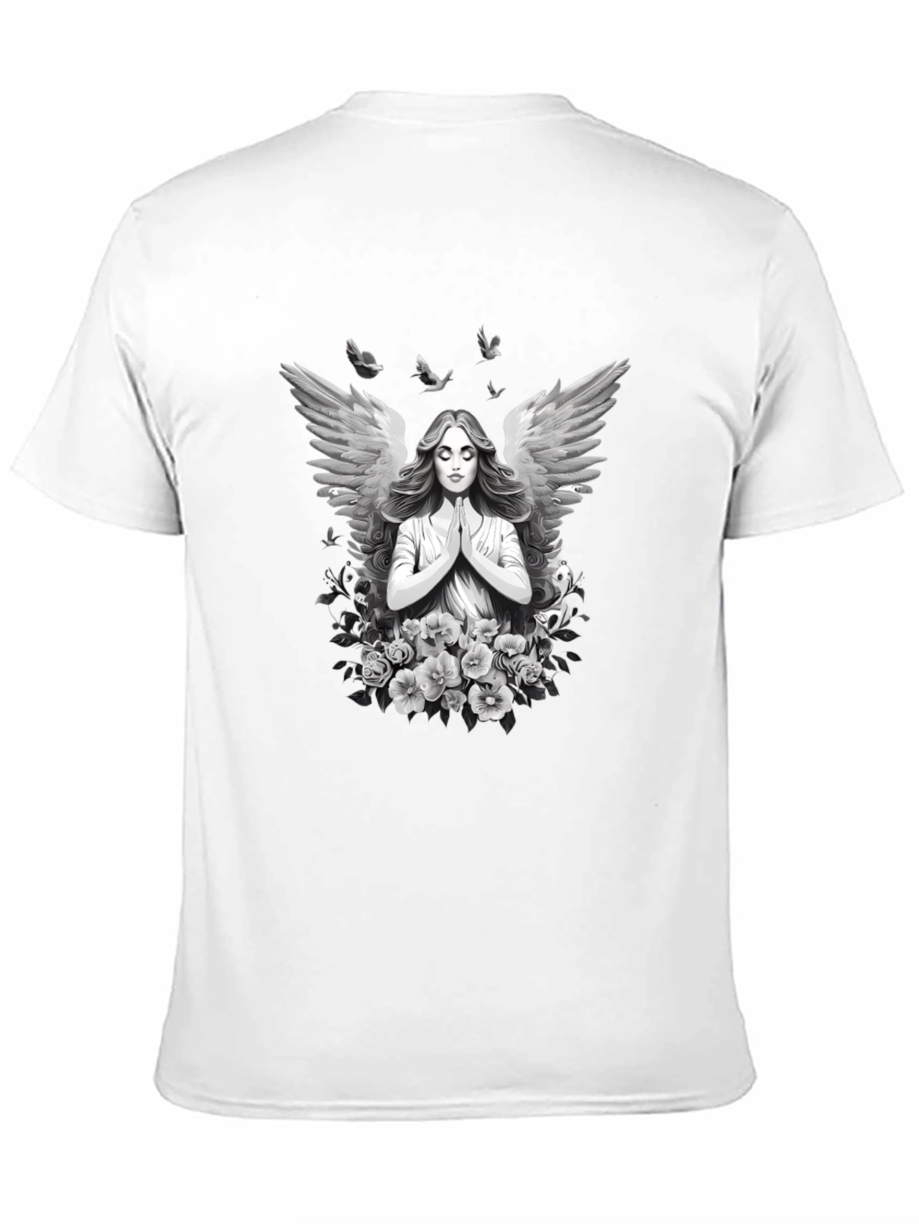 Angel Wings Black T-Shirt - 11