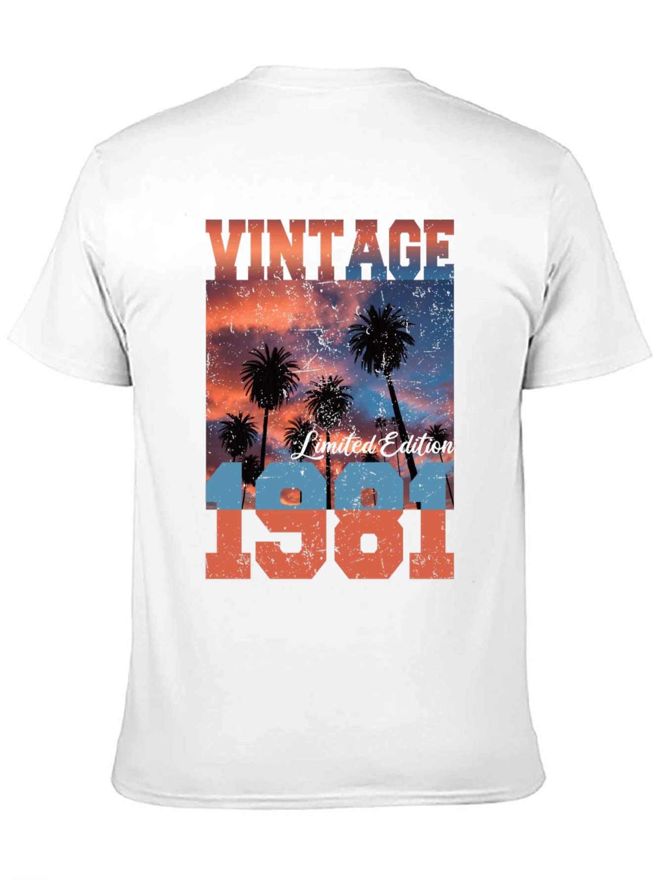 Black Vintage 1981 Limited Edition Sunset Palm T-Shirt view 11