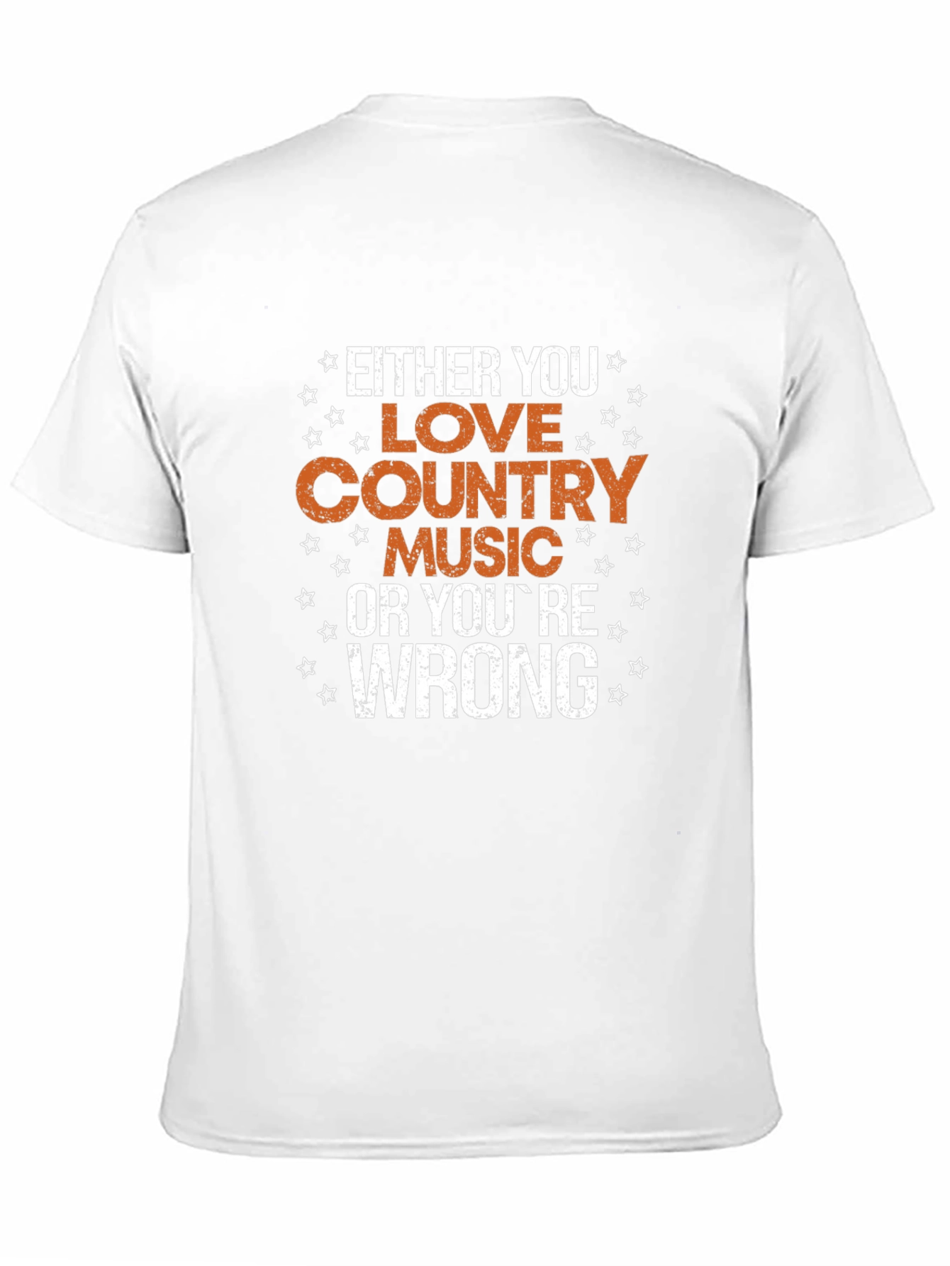 Black Country Music Fan T-Shirt - Love It or You're Wrong view 11