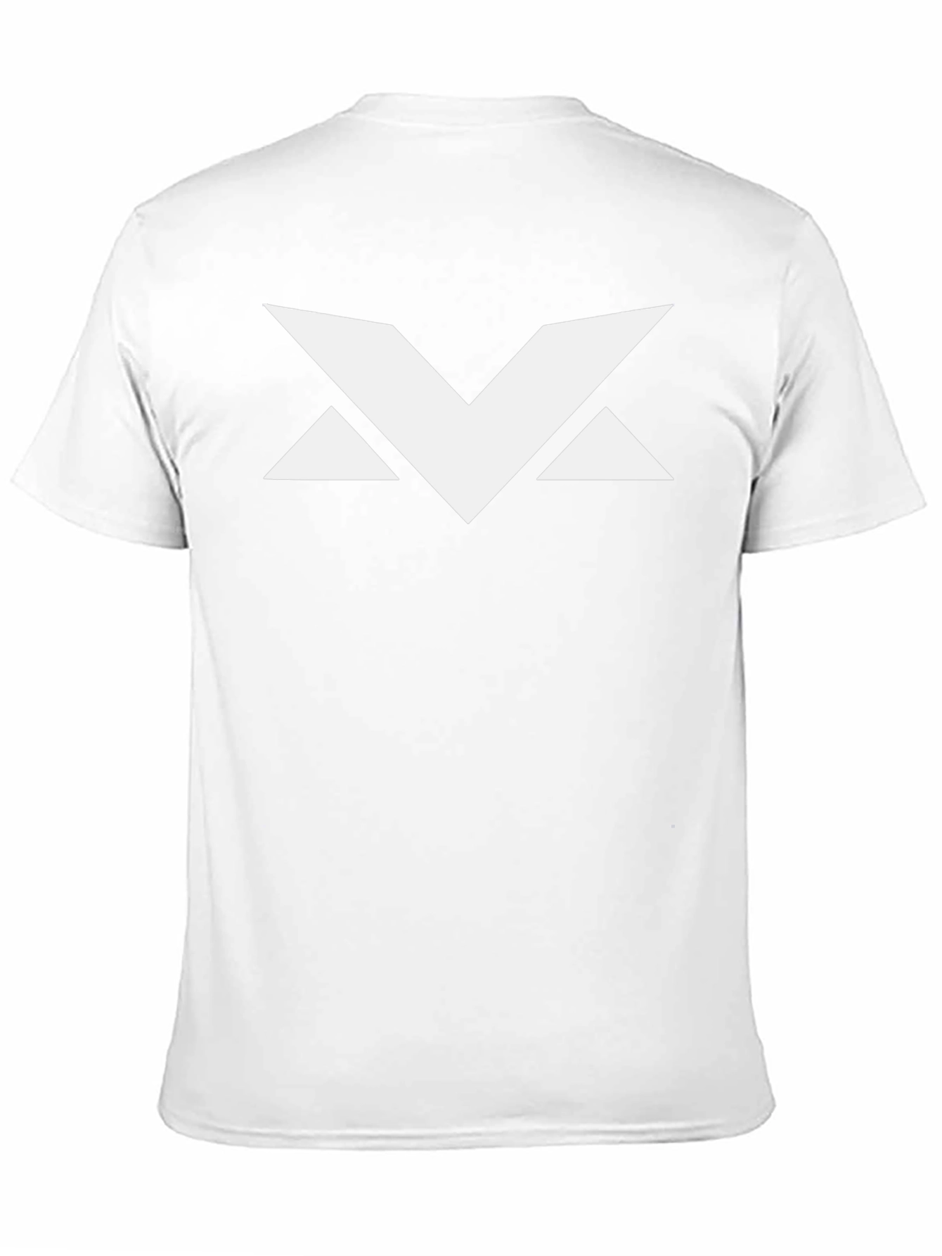 Black Modern Geometric Logo Black T-Shirt view 11