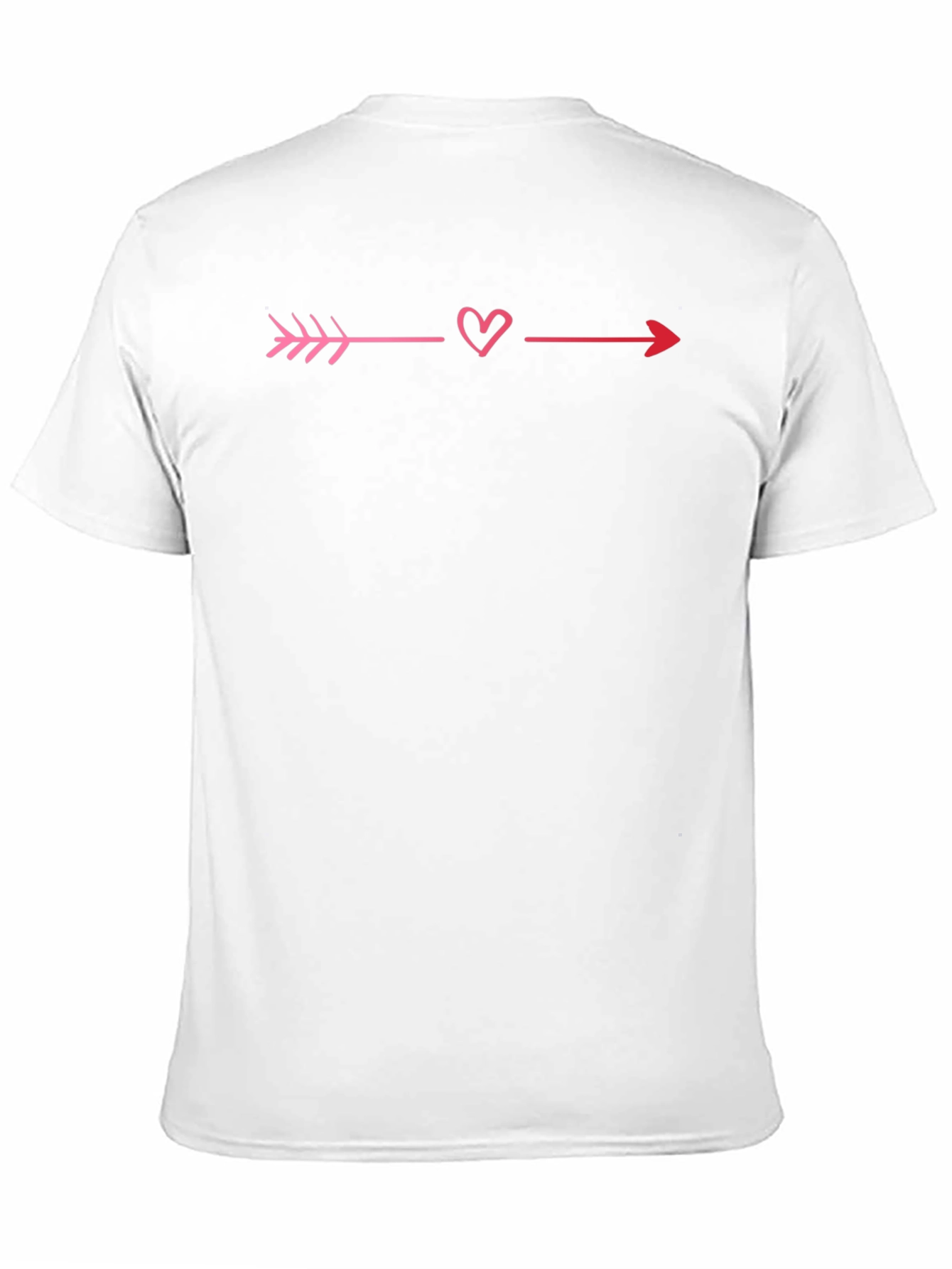 Black Heart Arrow Valentine's Day Graphic Tee - Black view 11