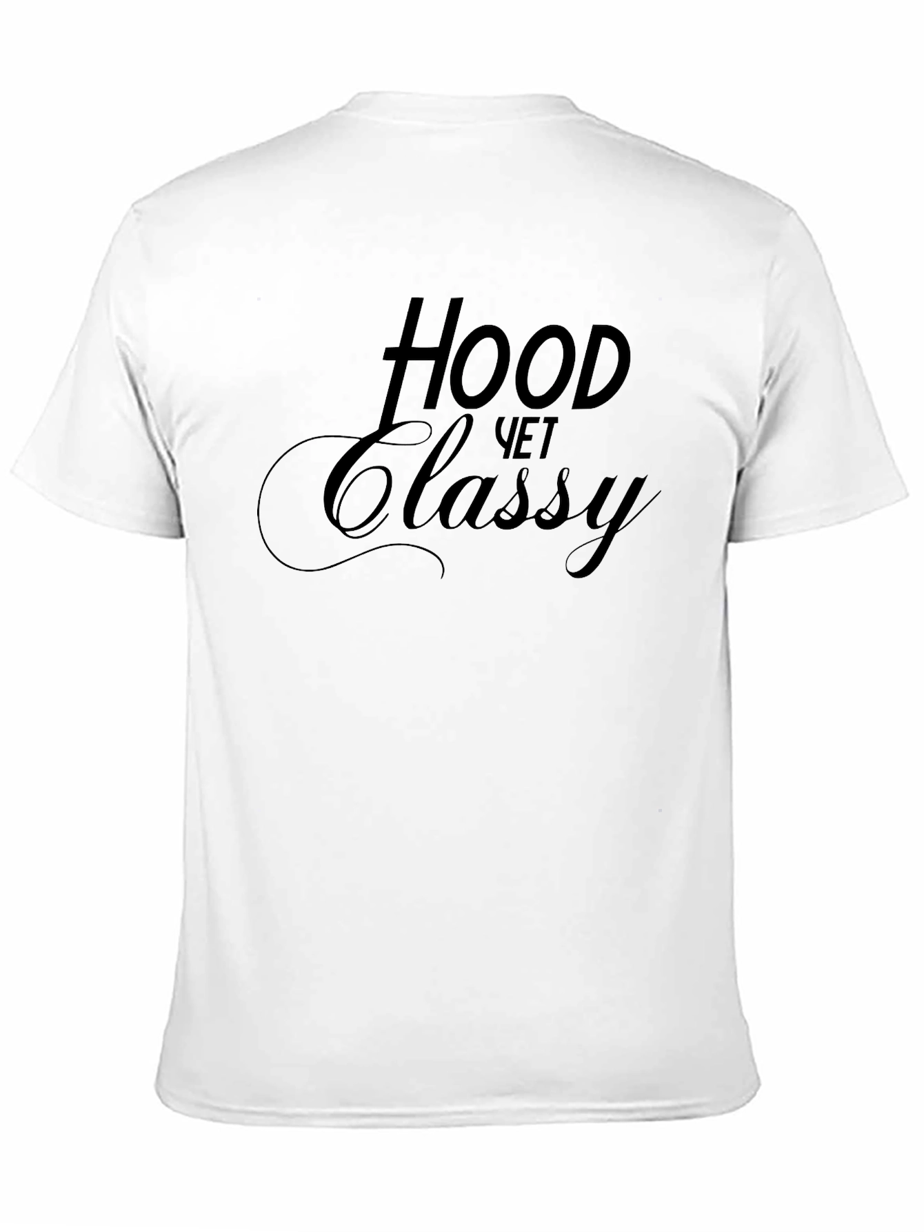 Black Hood Yet Classy Black T-Shirt view 11