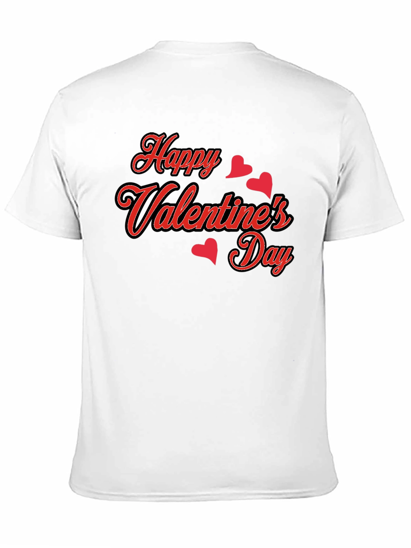 Black Happy Valentine's Day Black Graphic Tee view 11