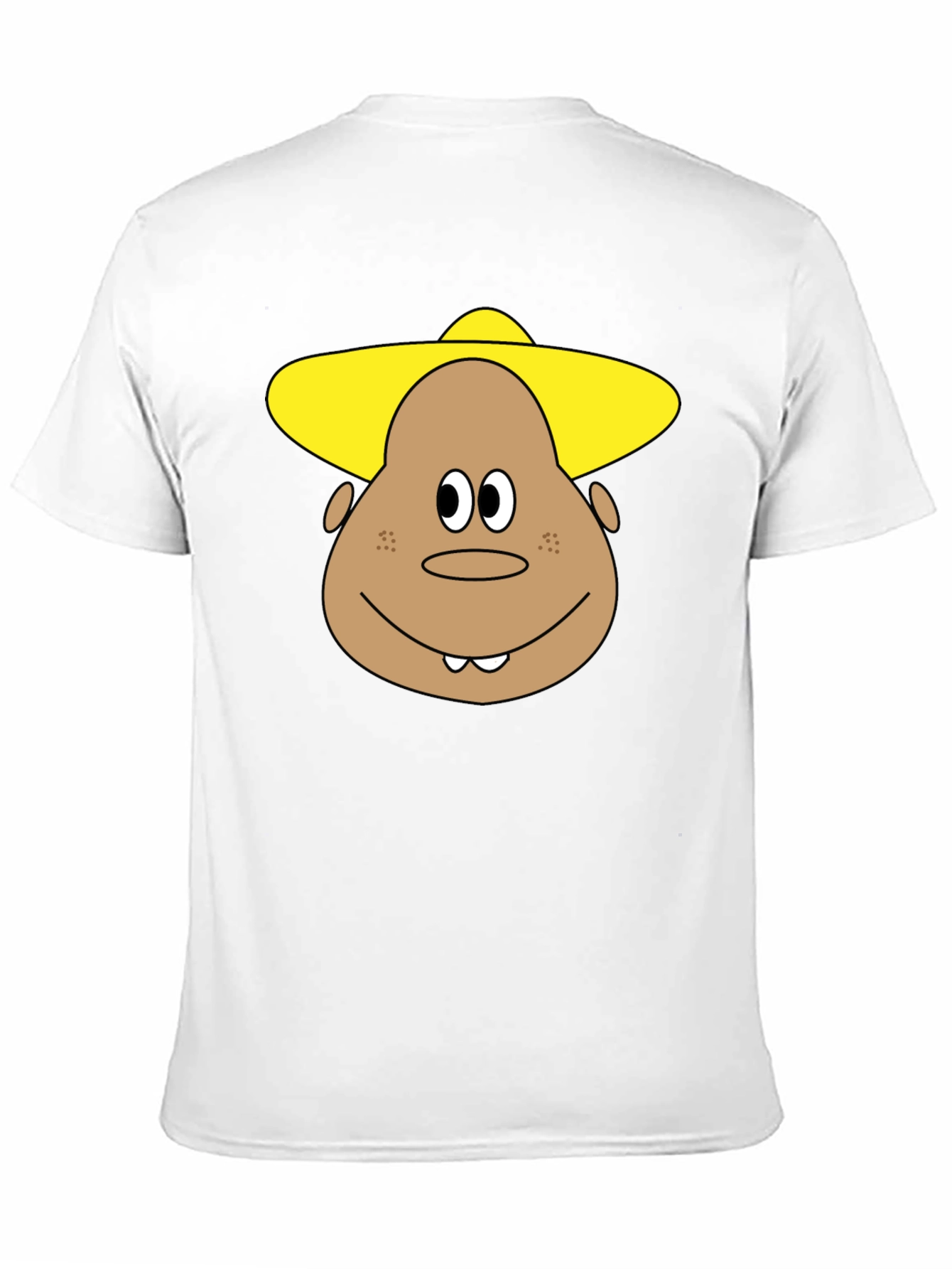 Black Funny Cartoon Character T-Shirt view 11