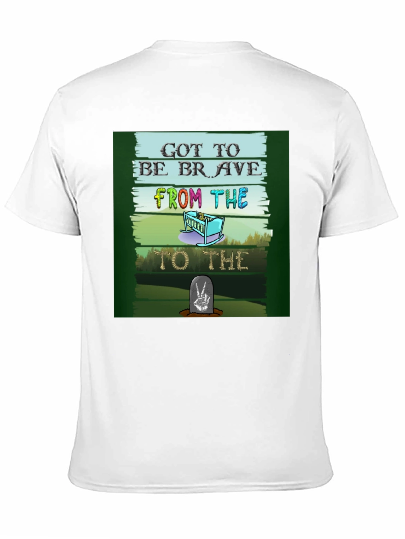 Black Got to be Brave T-Shirt view 11