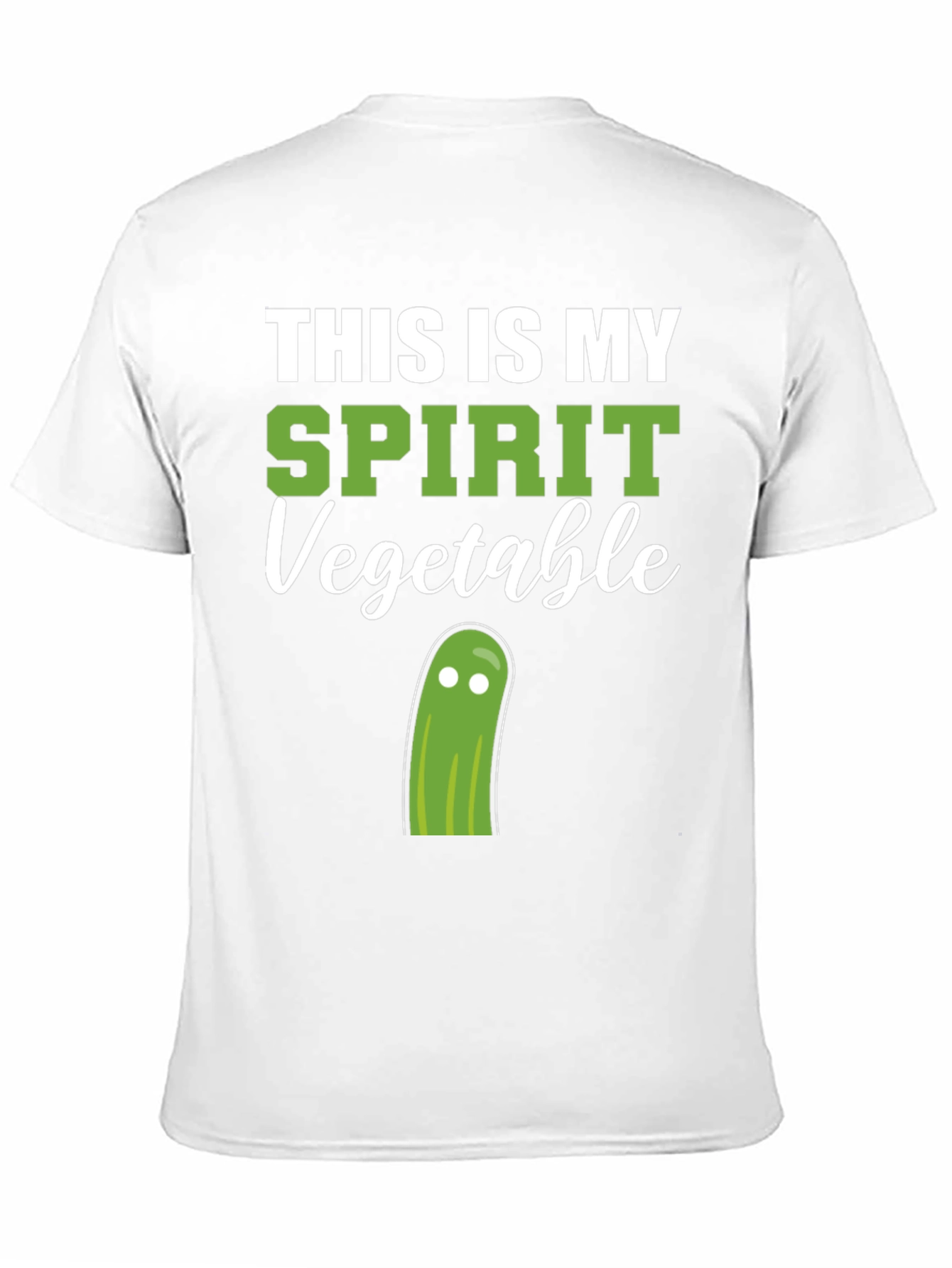 Black Spirit Vegetable T-Shirt - Funny Graphic Tee view 11