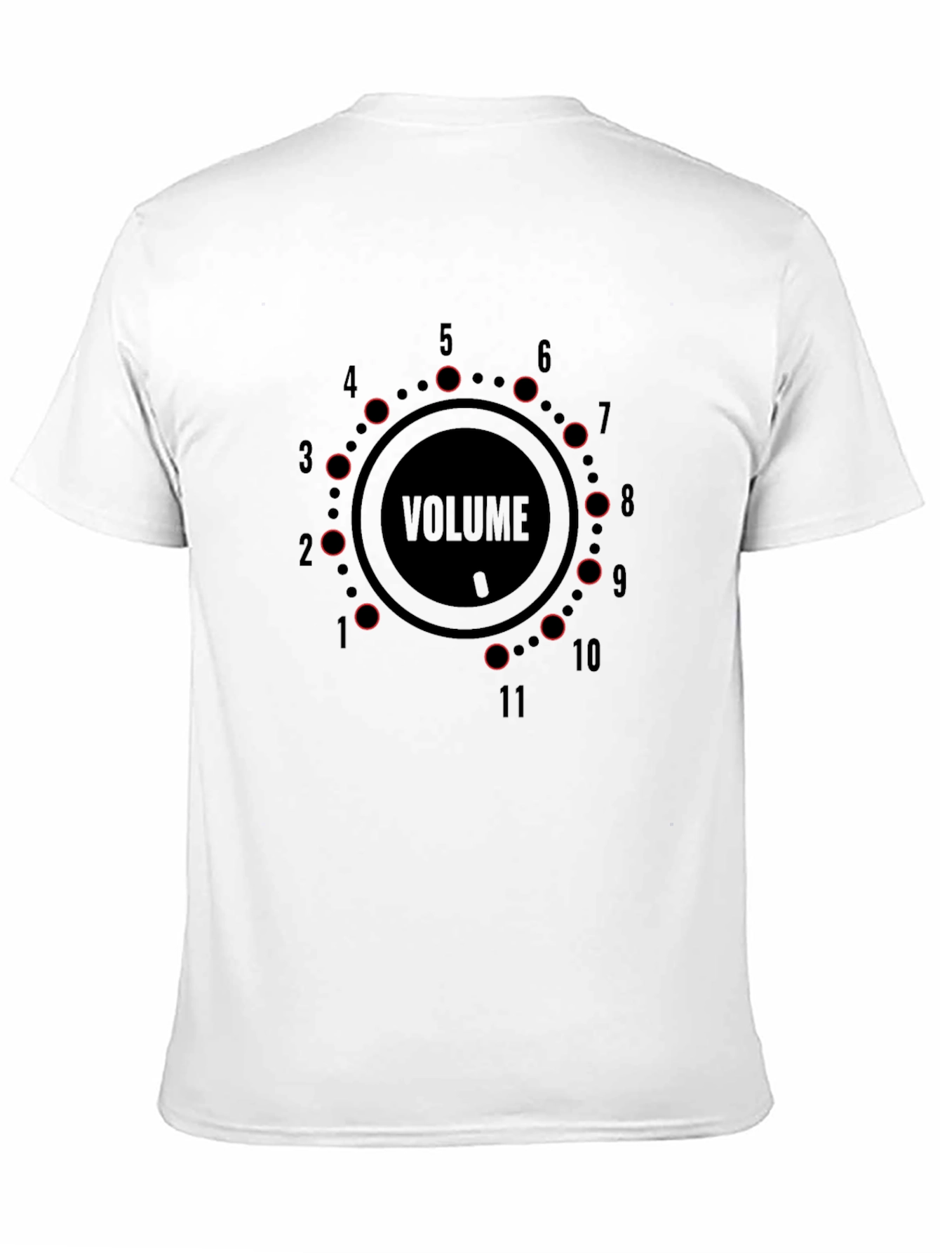 Black Volume Knob Black T-Shirt - Loud Graphic Tee view 11