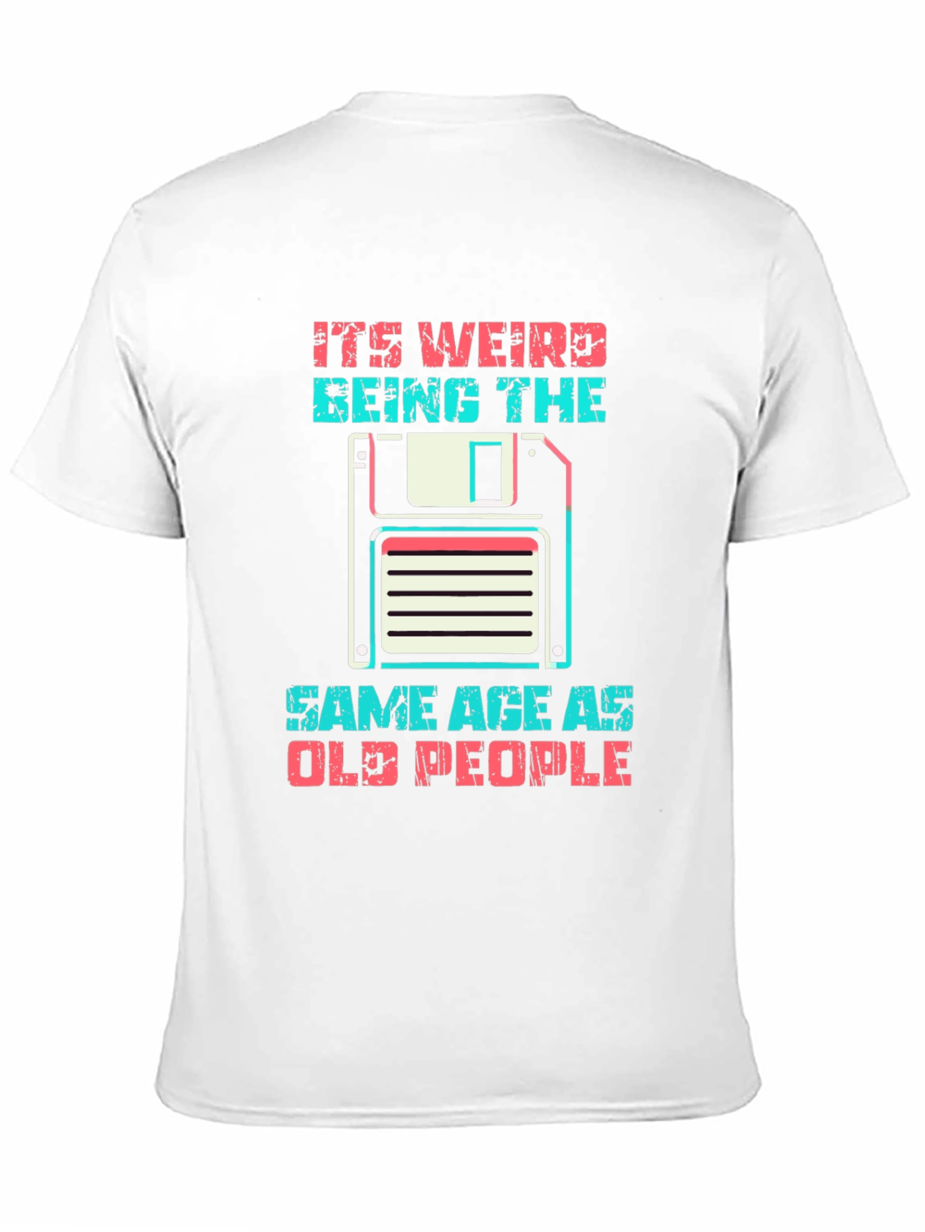 Black Retro "Old People" Graphic T-Shirt view 11
