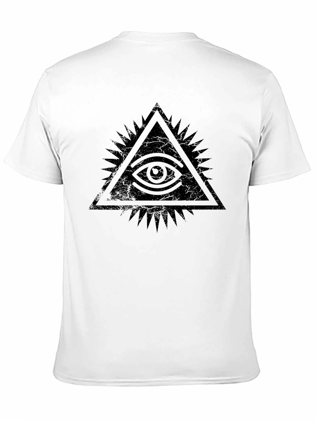 Black Eye of Providence Graphic Black T-Shirt view 11