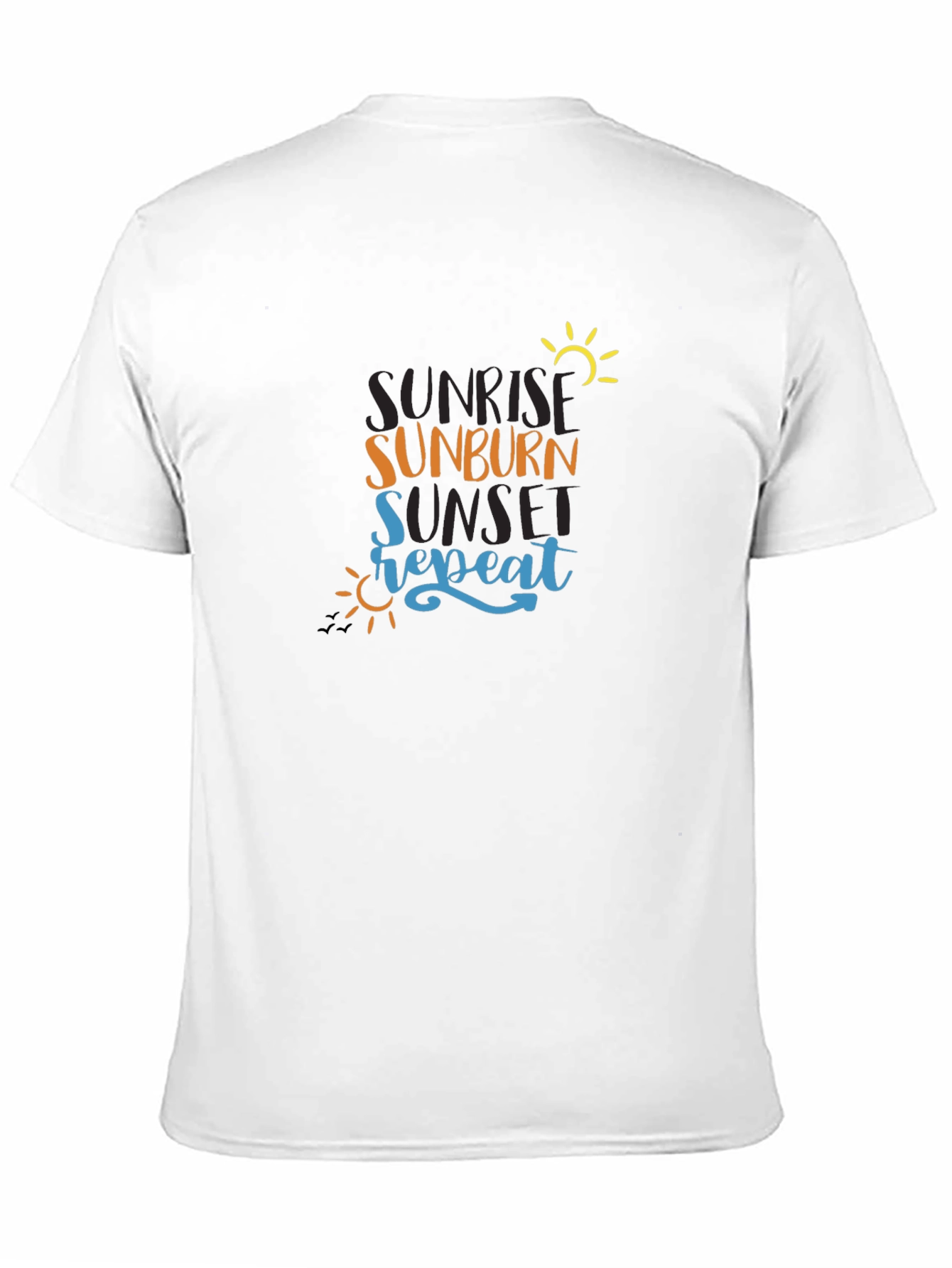 Black Sunrise Sunburn Sunset Repeat Graphic Tee view 11