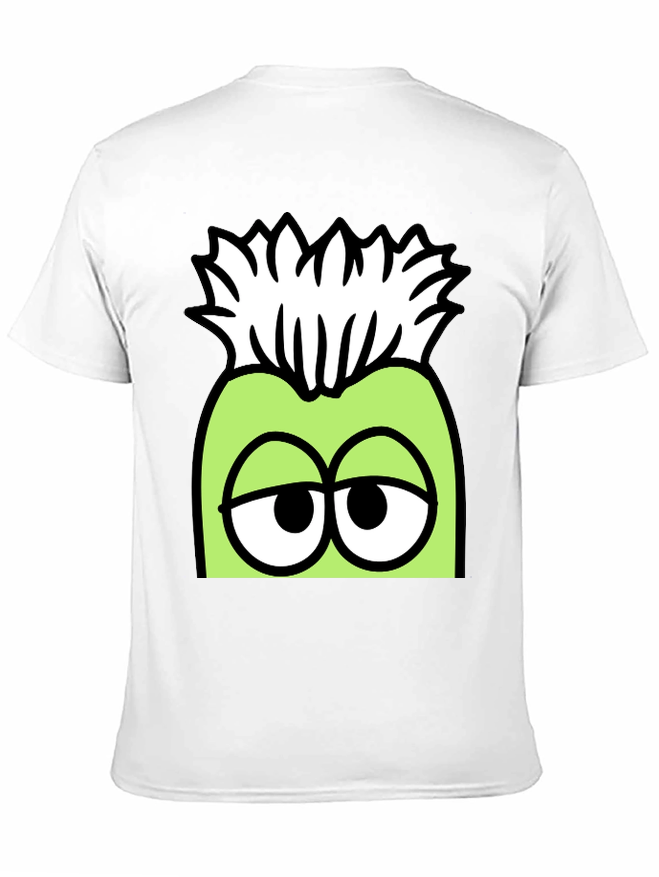 Black Funny Cartoon Character Graphic T-Shirt view 11