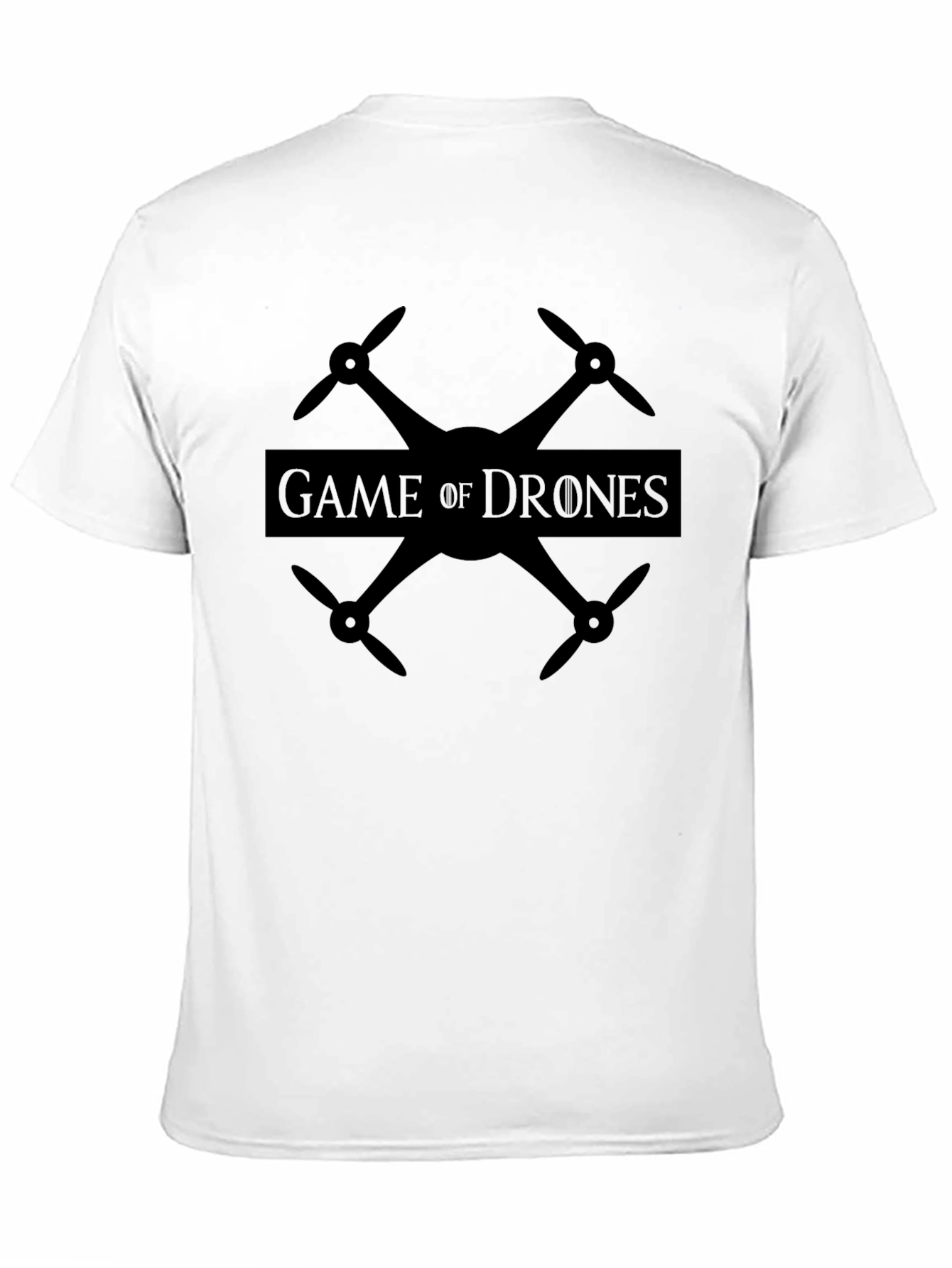 Black Game of Drones Black T-Shirt view 11