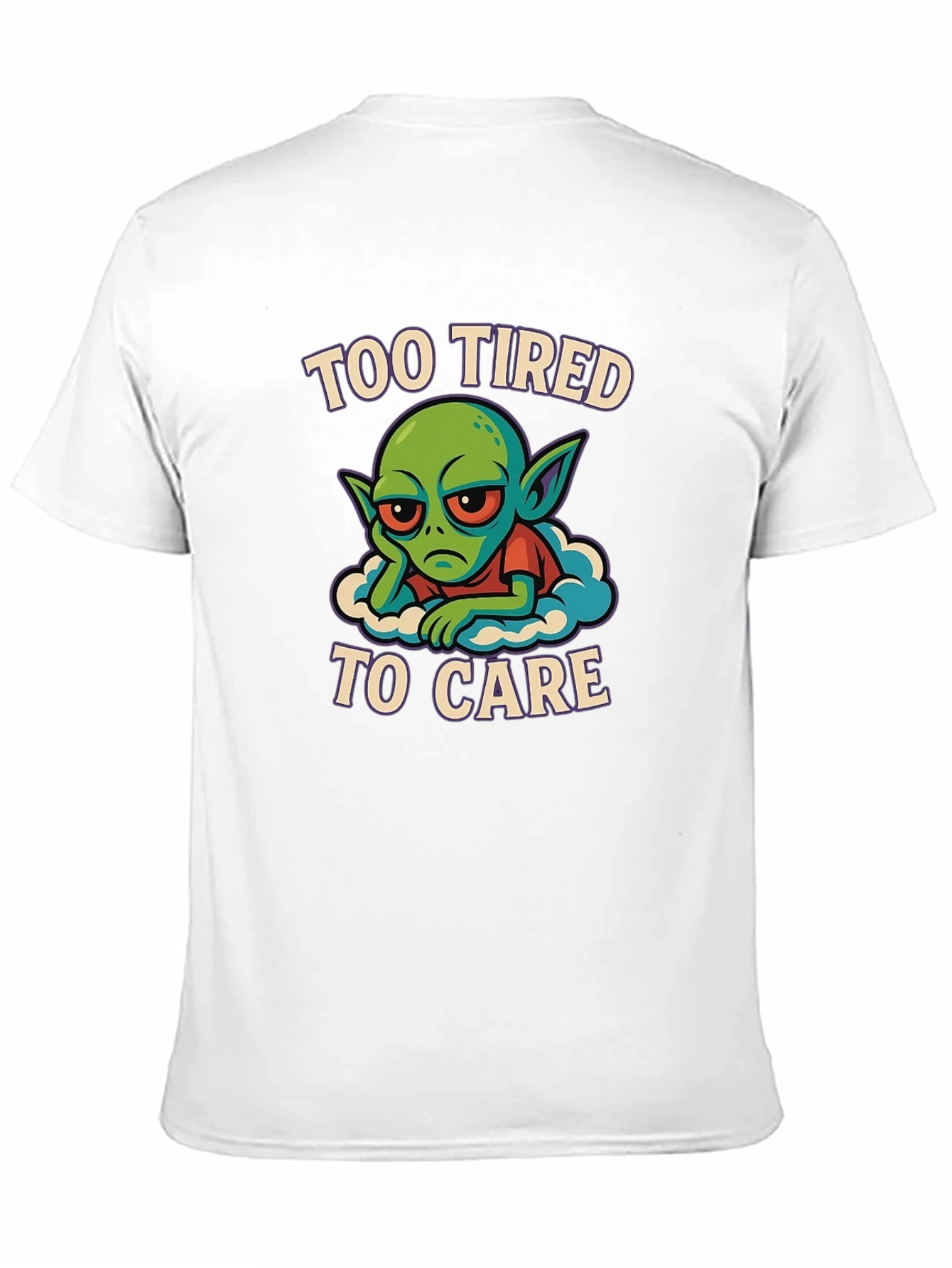 Black Too Tired to Care Graphic Tee view 11
