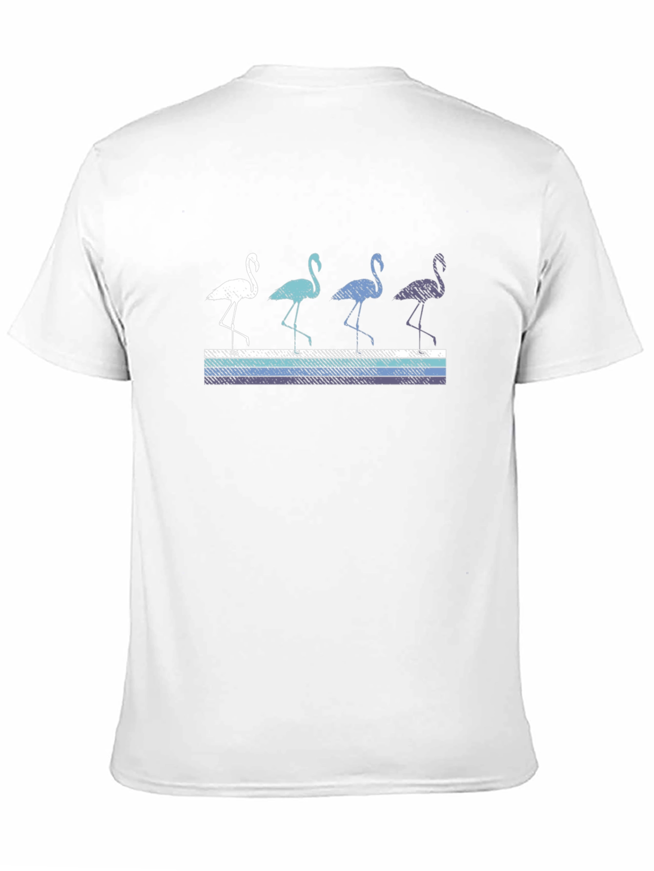 Black Flamingo Stripe Graphic Tee view 11