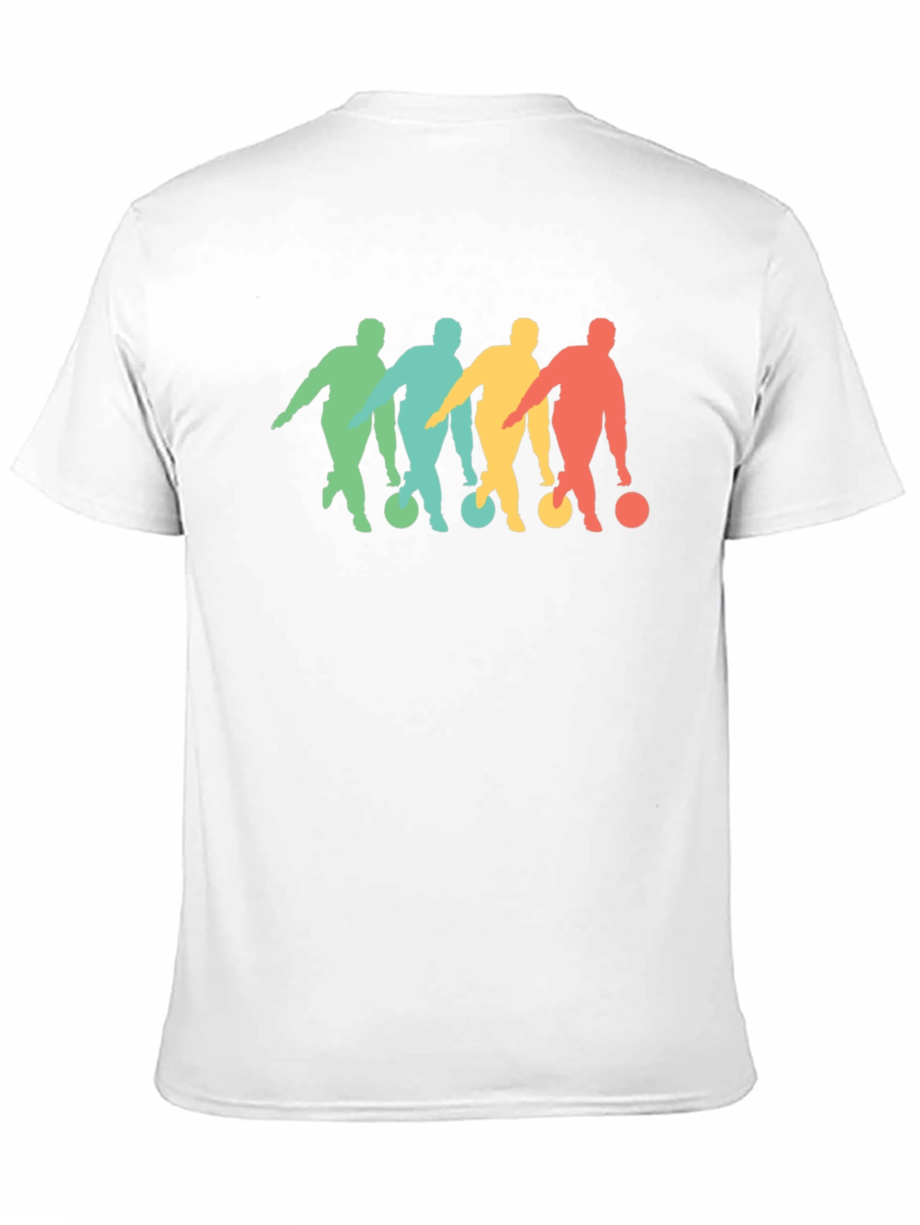 Black Retro Bowling Silhouette Graphic Tee view 11