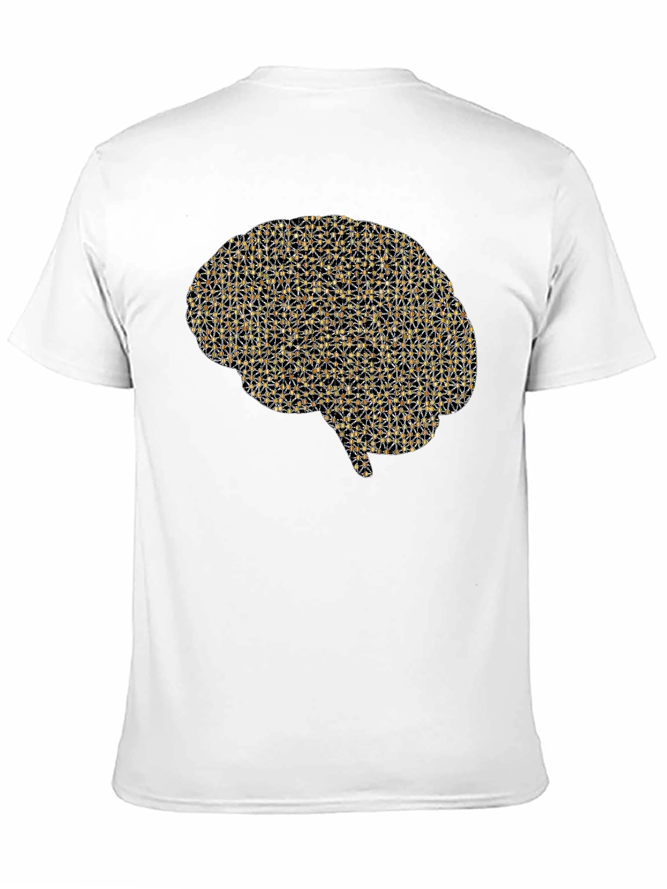 Black Brain Graphic Tee - Black Casual T-Shirt view 11